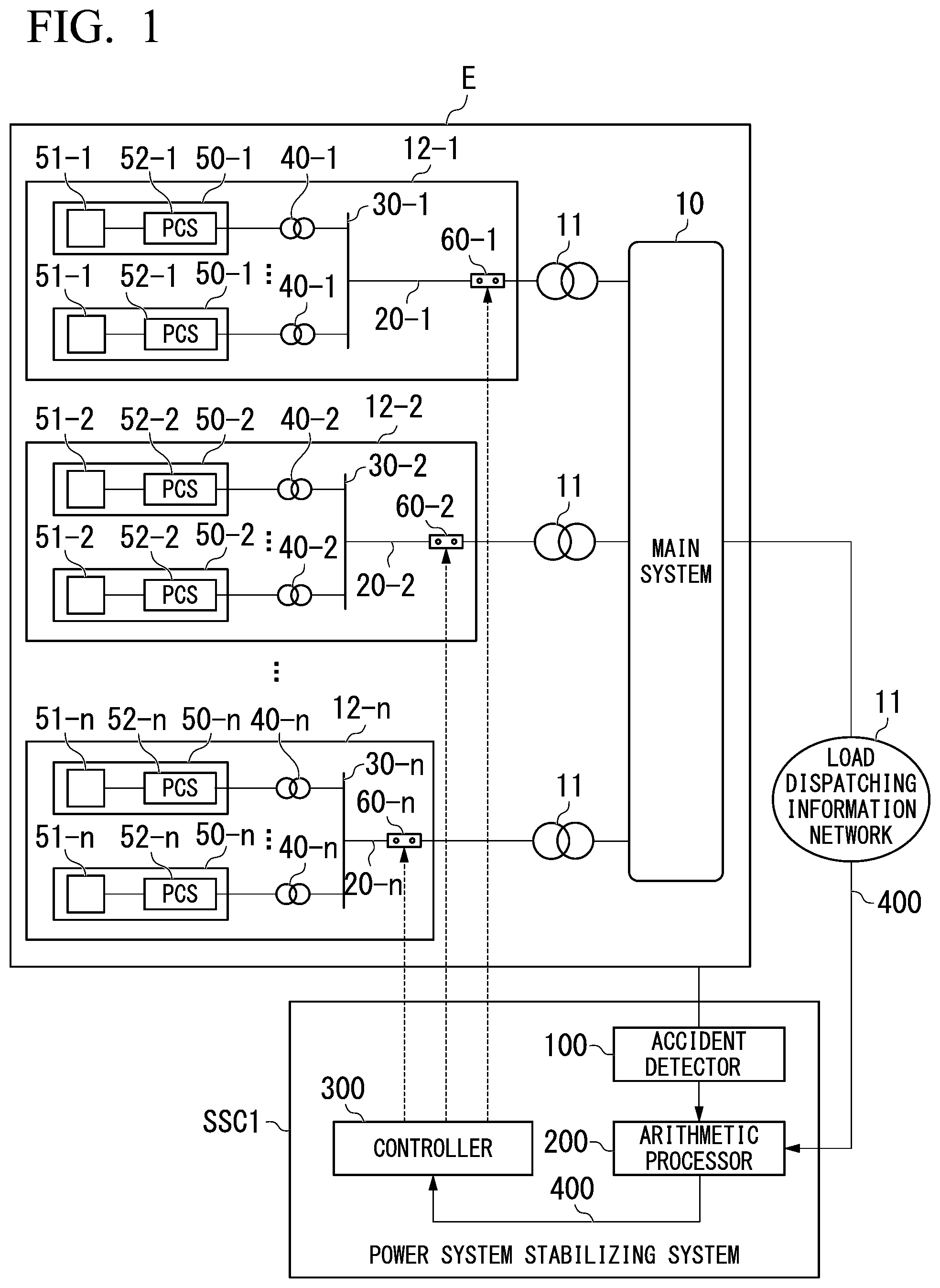 Patent US12348034 Figure 1 – Power system stabilizing system