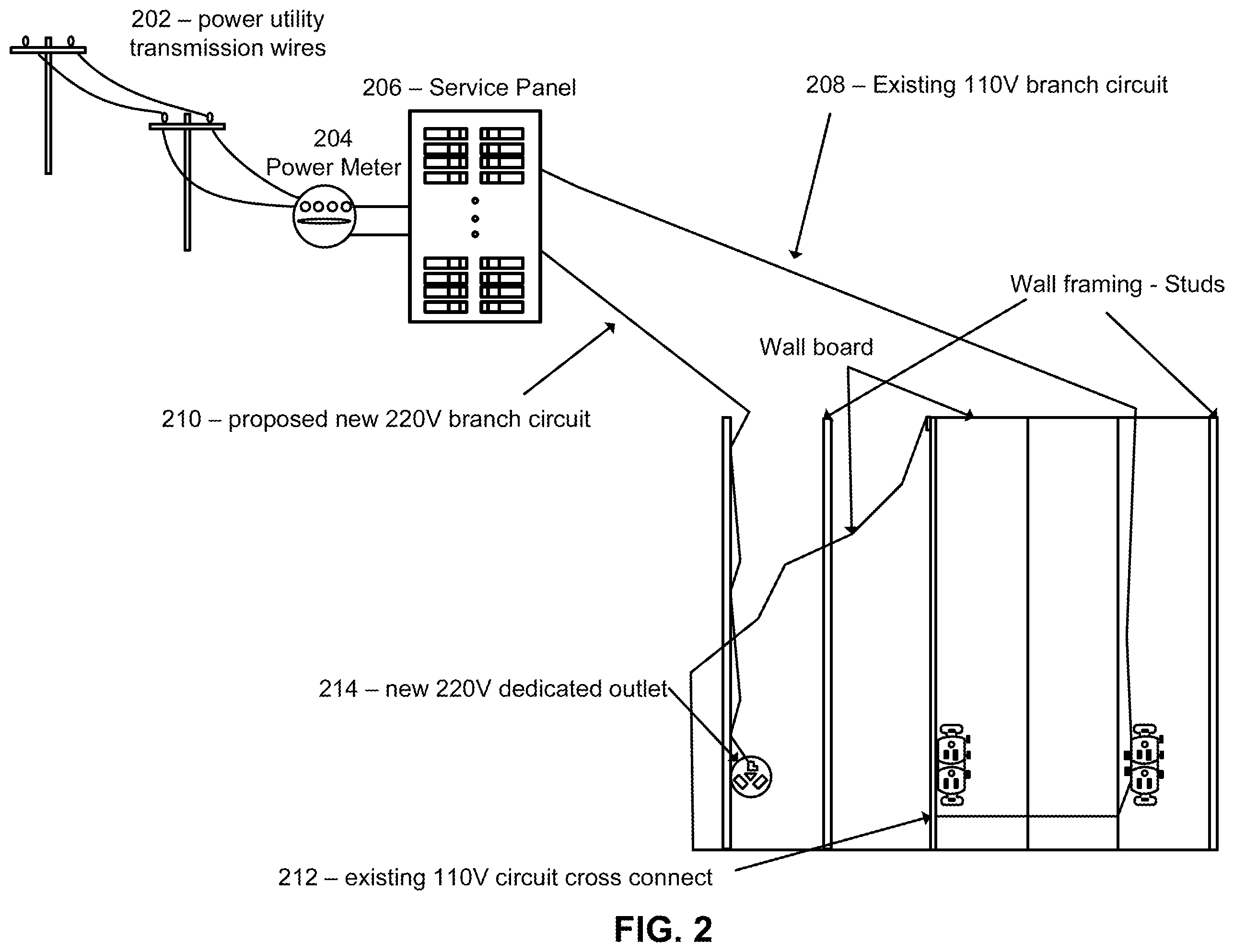 Patent US12348038 Figure 2 – Method and apparatus for intelligent splitting and controlling of a high voltage outlet