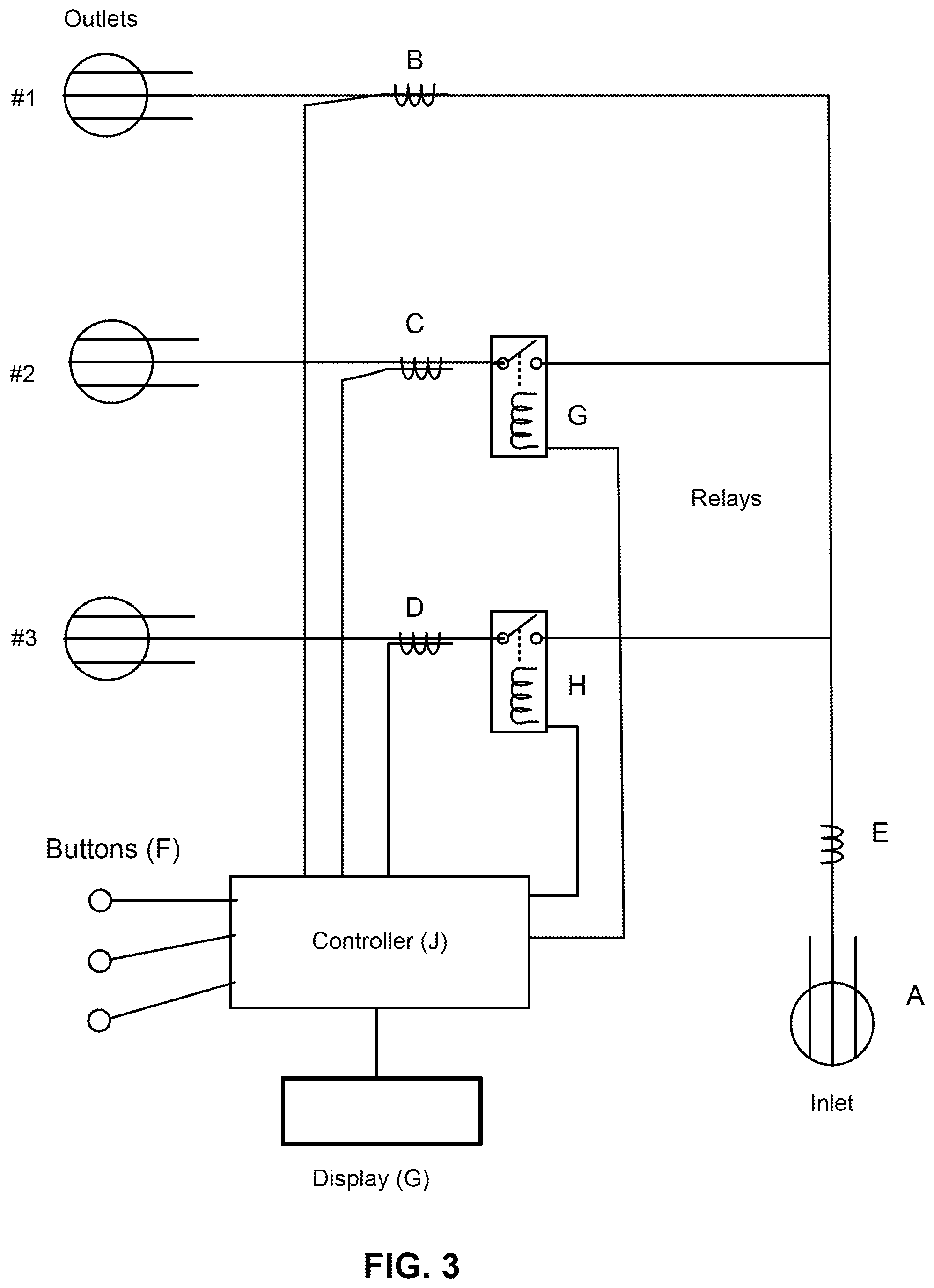 Patent US12348038 Figure 3 – Method and apparatus for intelligent splitting and controlling of a high voltage outlet