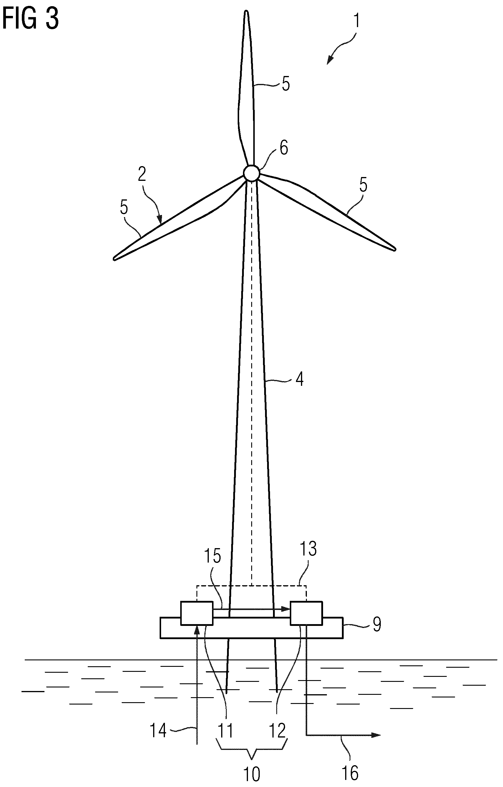 Patent US12348041 Figure 2 – Wind turbine and method