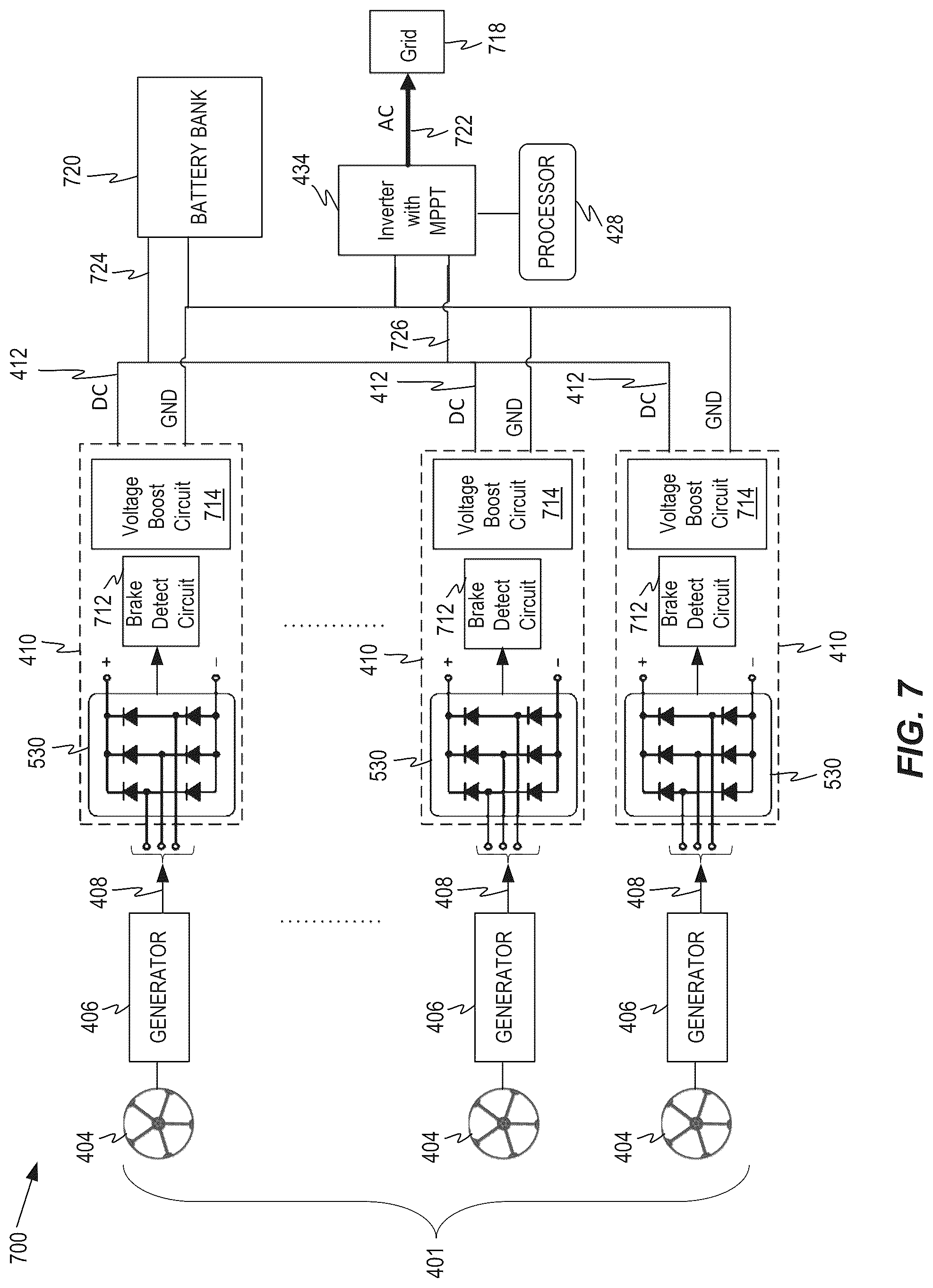 Patent US12348046 Figure 8 – Dual mode turbine for supplying energy using a smart inverter