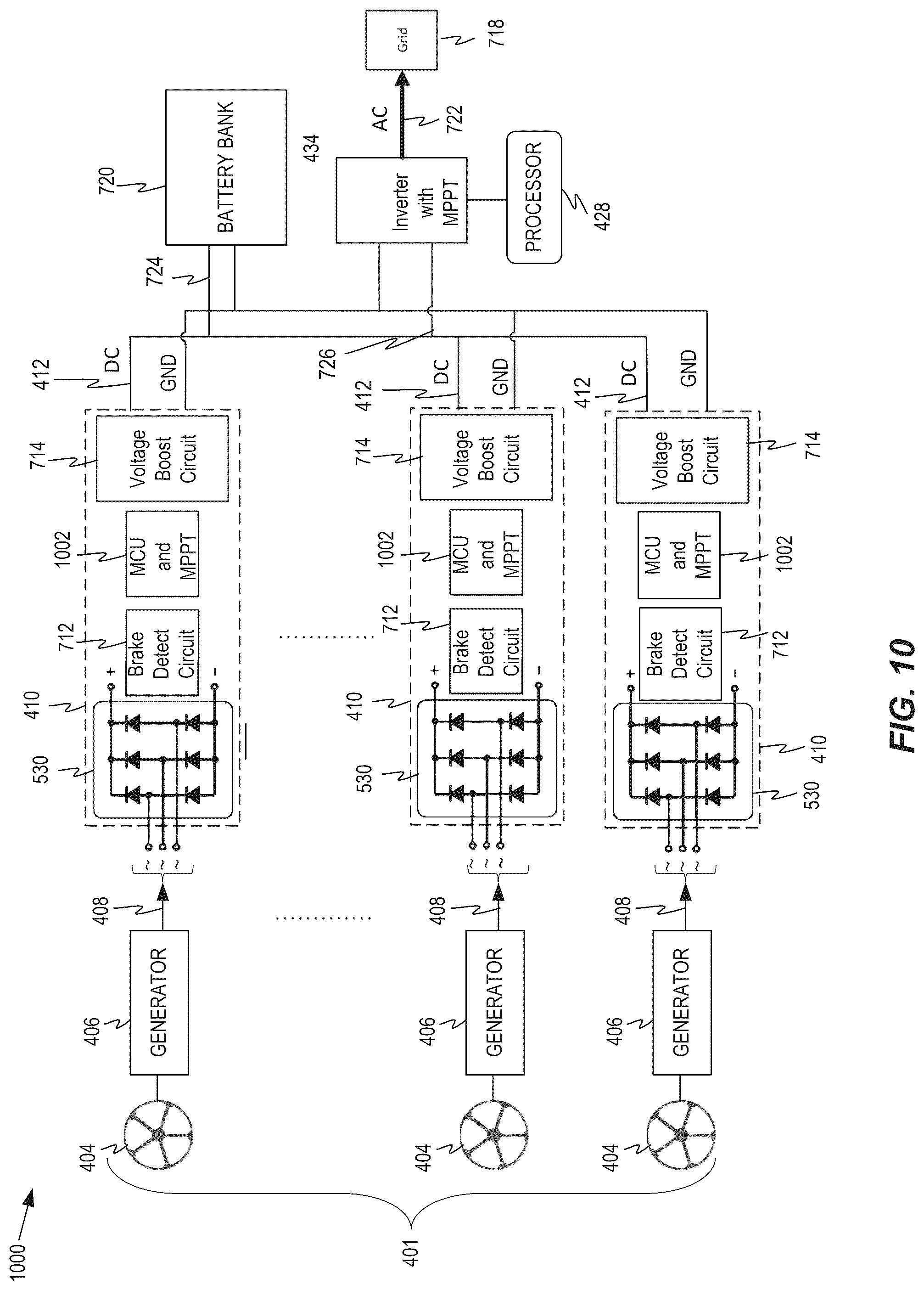 Patent US12348046 Figure 11 – Dual mode turbine for supplying energy using a smart inverter