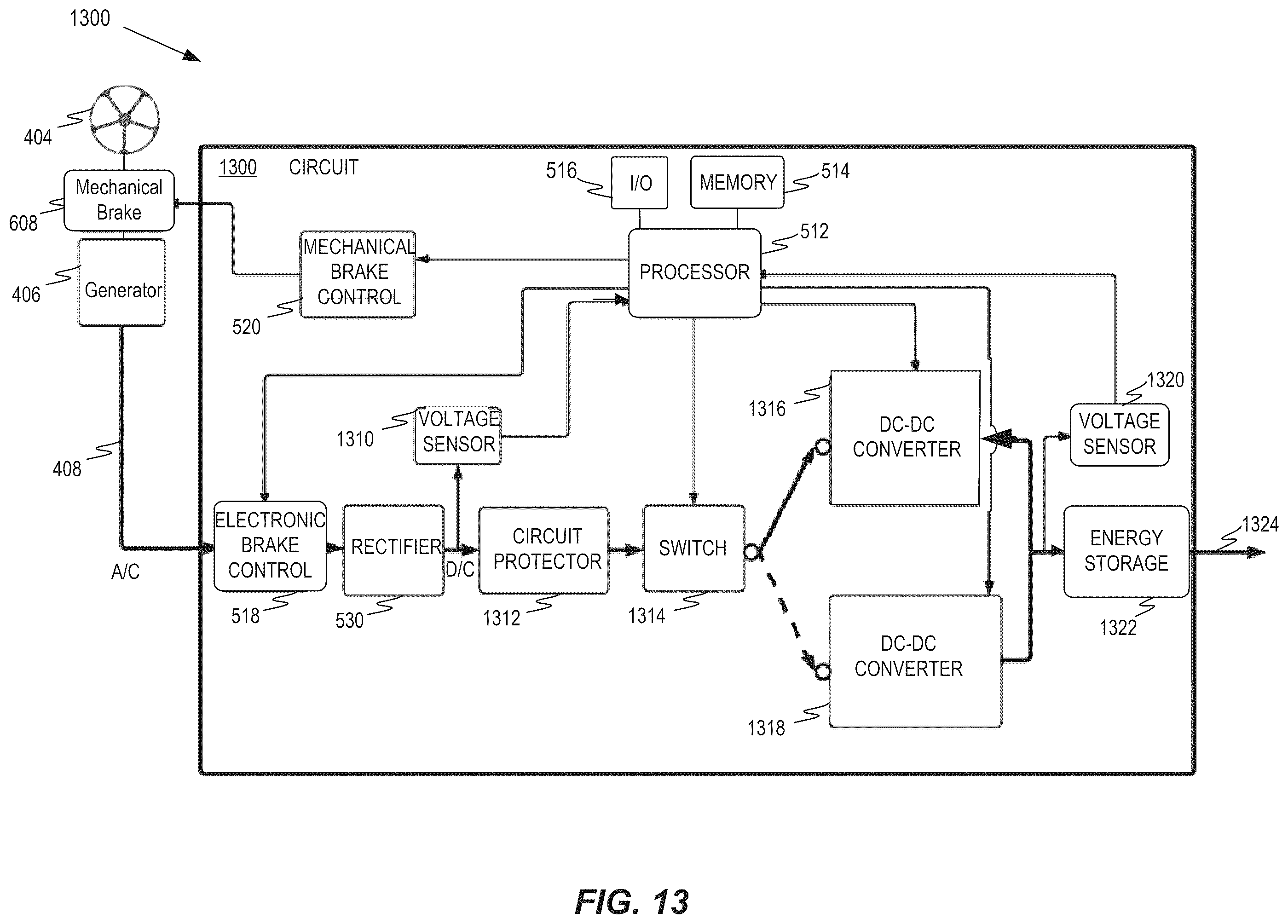 Patent US12348046 Figure 14 – Dual mode turbine for supplying energy using a smart inverter