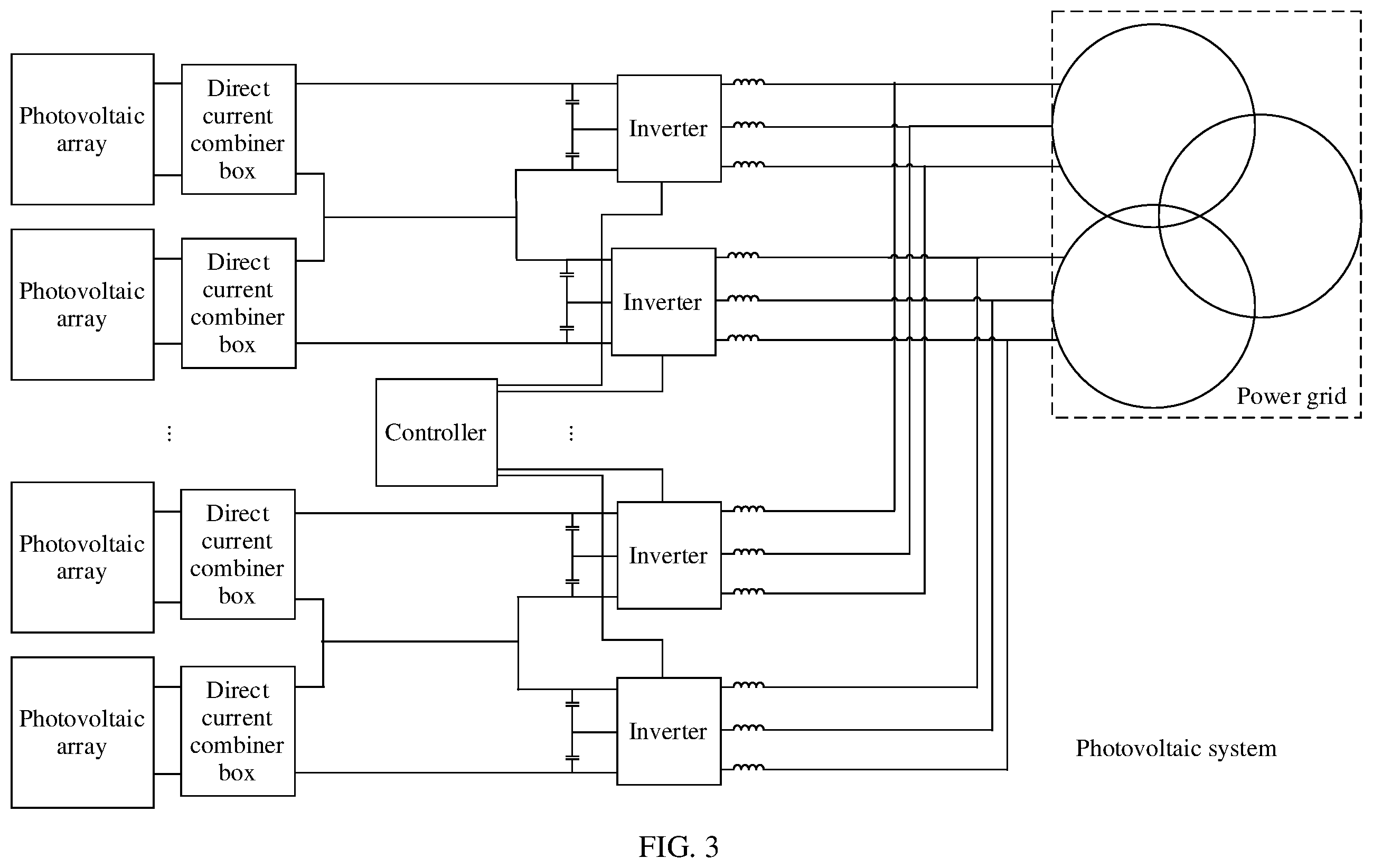 Patent US12348047 Figure 3 – Photovoltaic system and carrier wave signal synchronization method