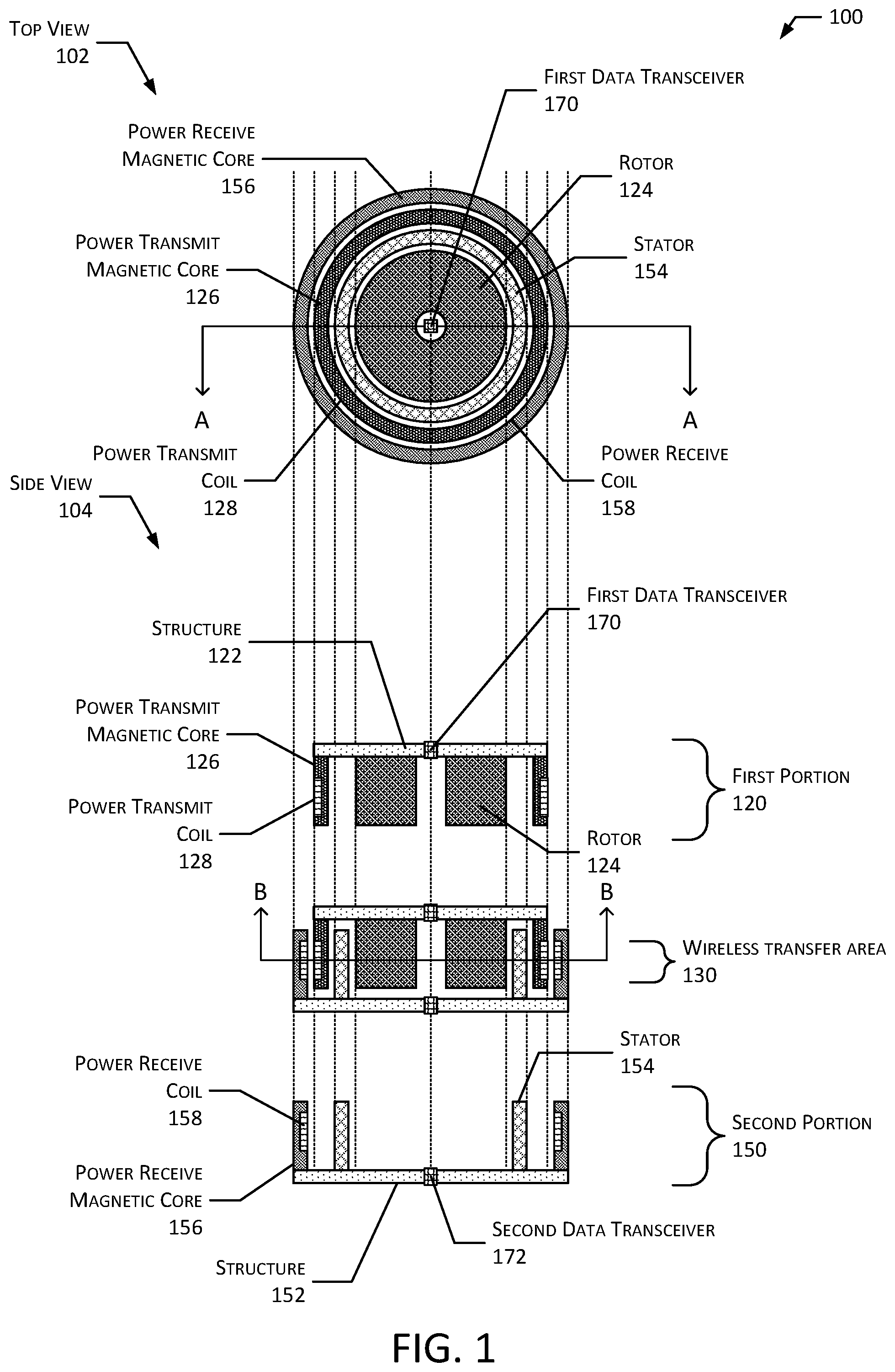 Patent US12348053 Figure 1 – Wireless power transfer system