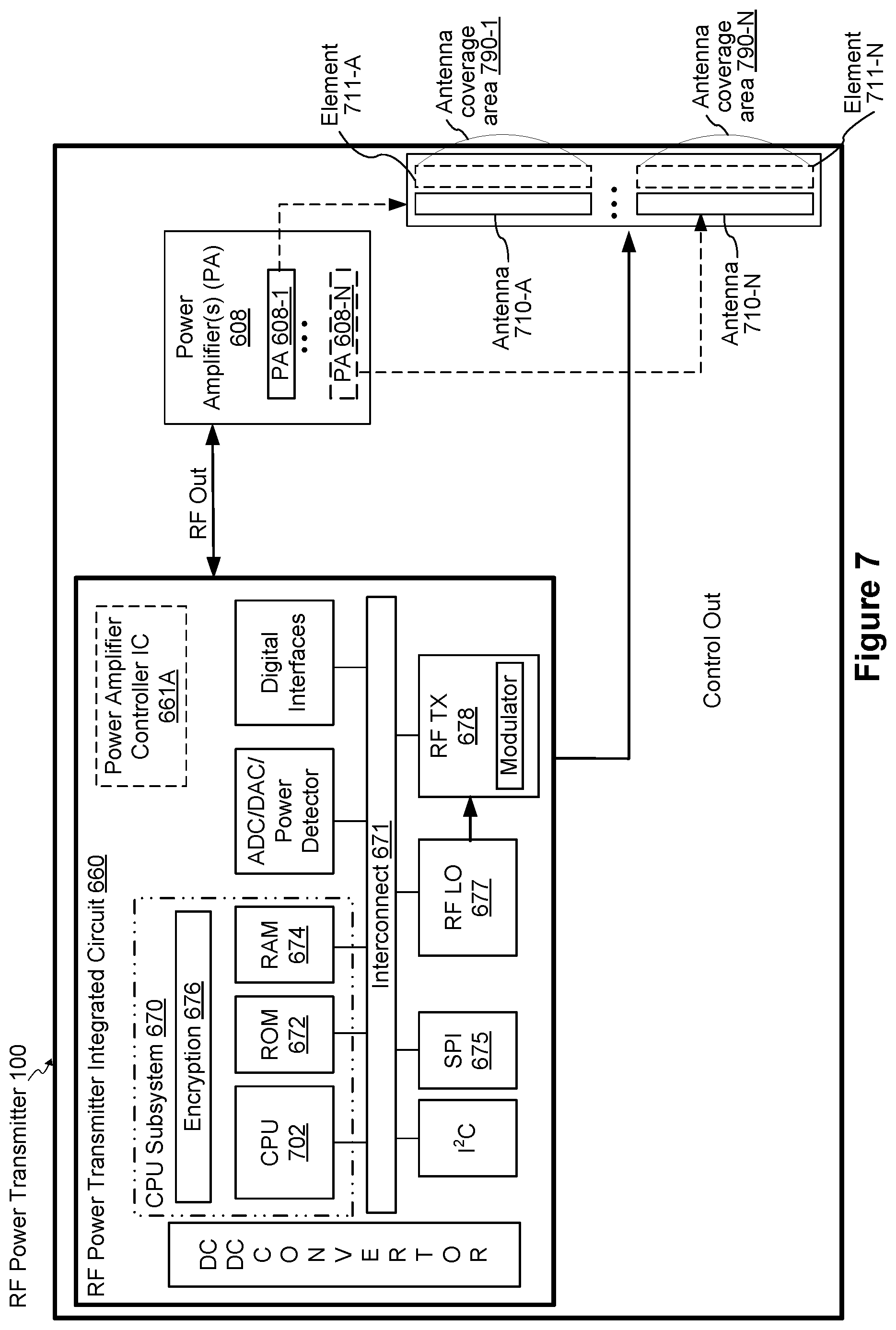 Patent US12348055 Figure 8 – Wireless-power transmitting device for creating a uniform near-field charging area