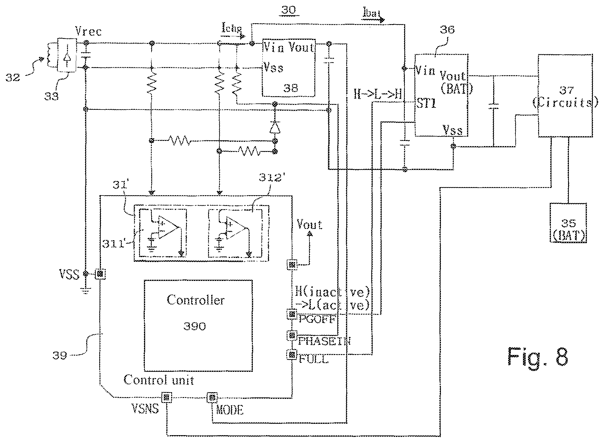 Patent US12348056 Figure 8 – Apparatus of non-contact power receiver utilizing transmission of a power adjustment request to a non-contact power transmitter