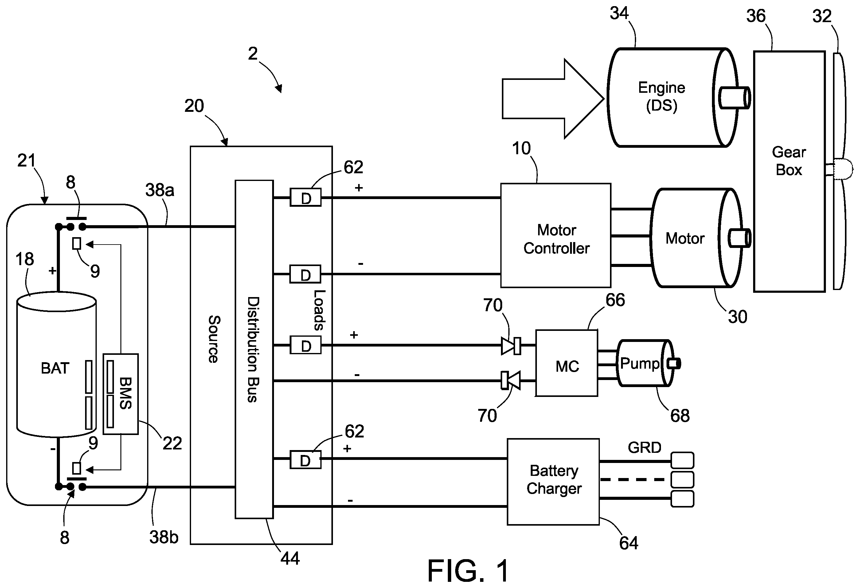 Patent US12348063 — Systems and methods for fail-safe battery protection independent from battery management system — Figure 1