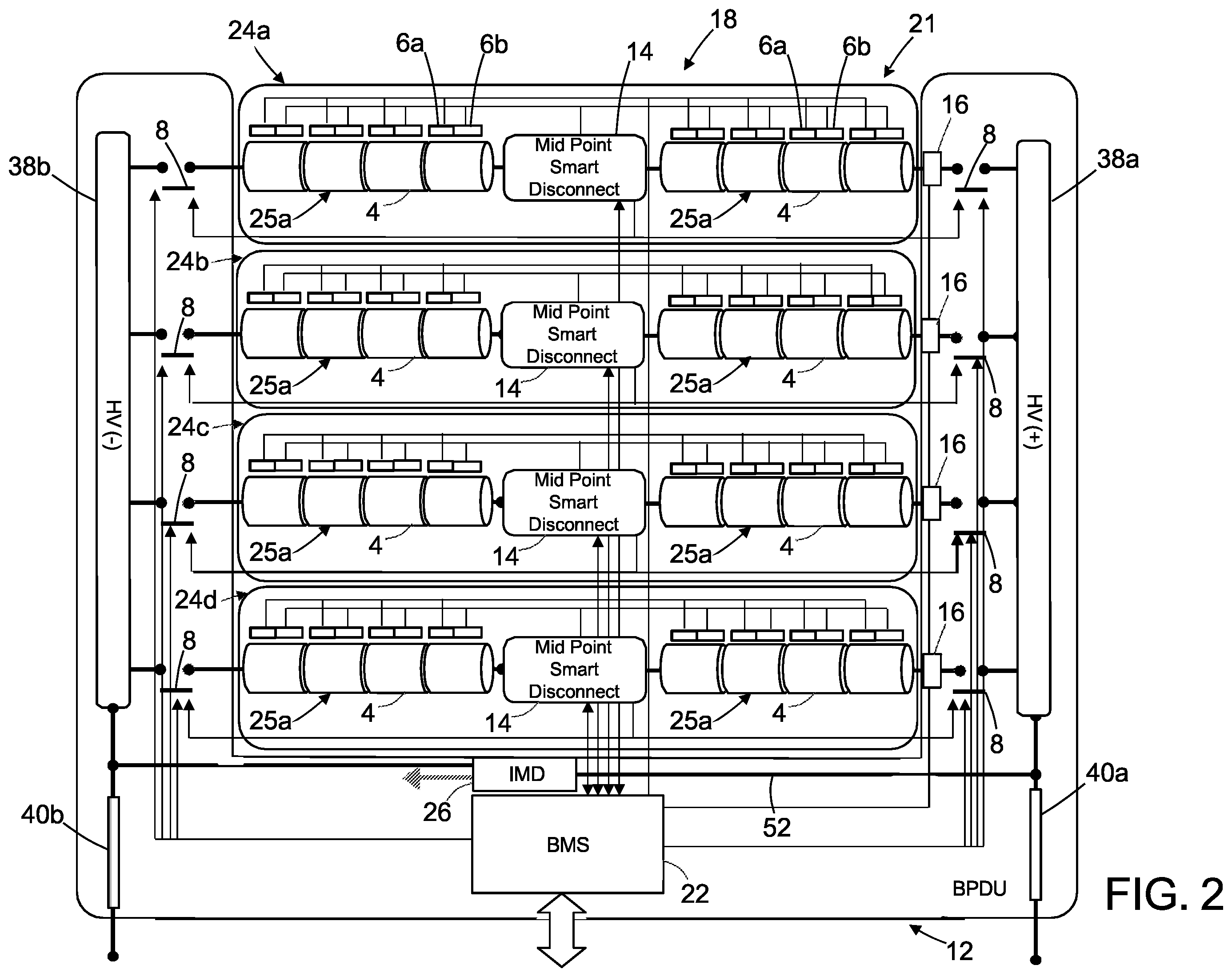 Patent US12348063 Figure 2 – Systems and methods for fail-safe battery protection independent from battery management system