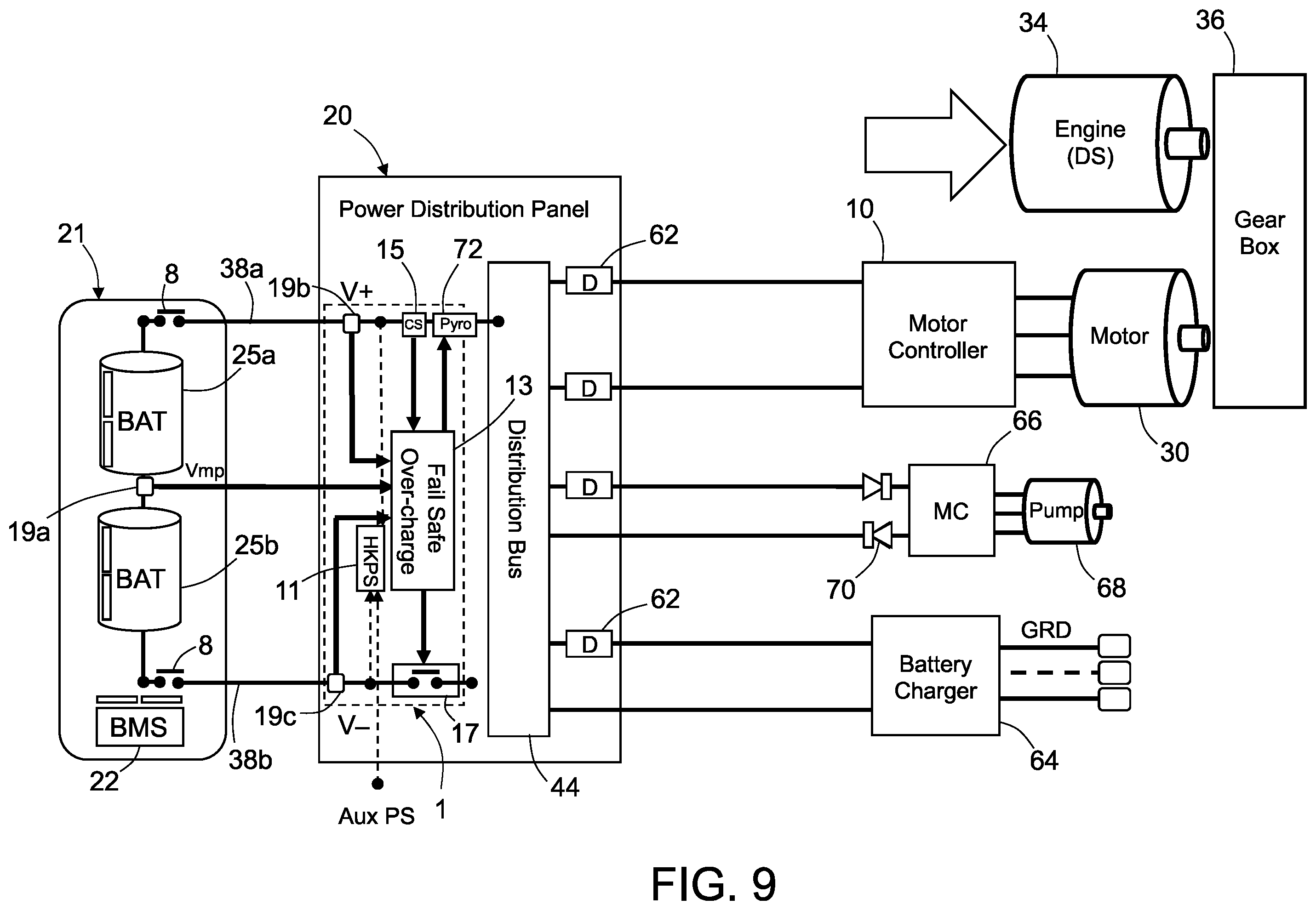 Patent US12348063 Figure 9 – Systems and methods for fail-safe battery protection independent from battery management system