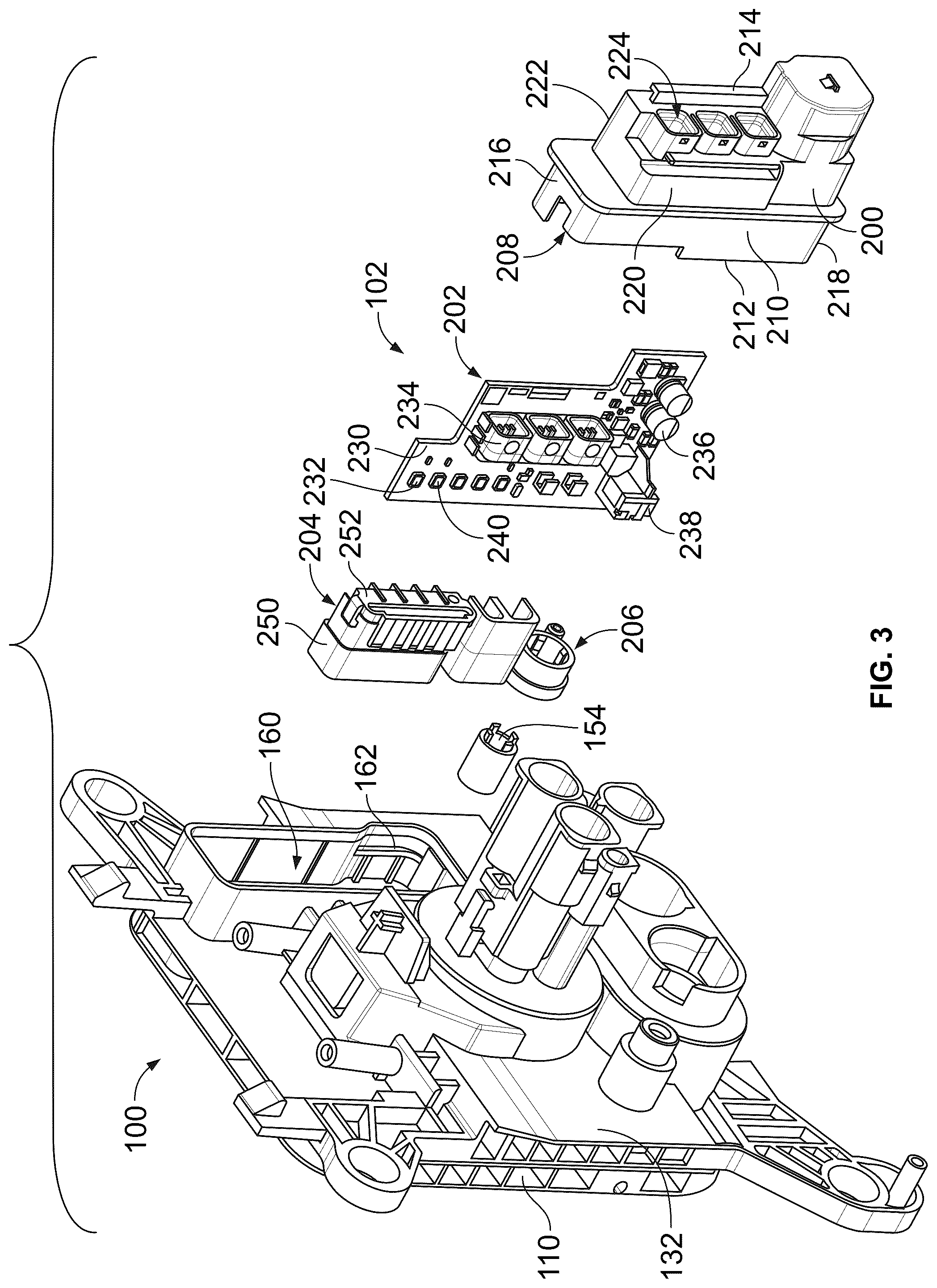 Patent US12348065 Figure 3 – Charging inlet assembly having a human machine interface (HMI) assembly