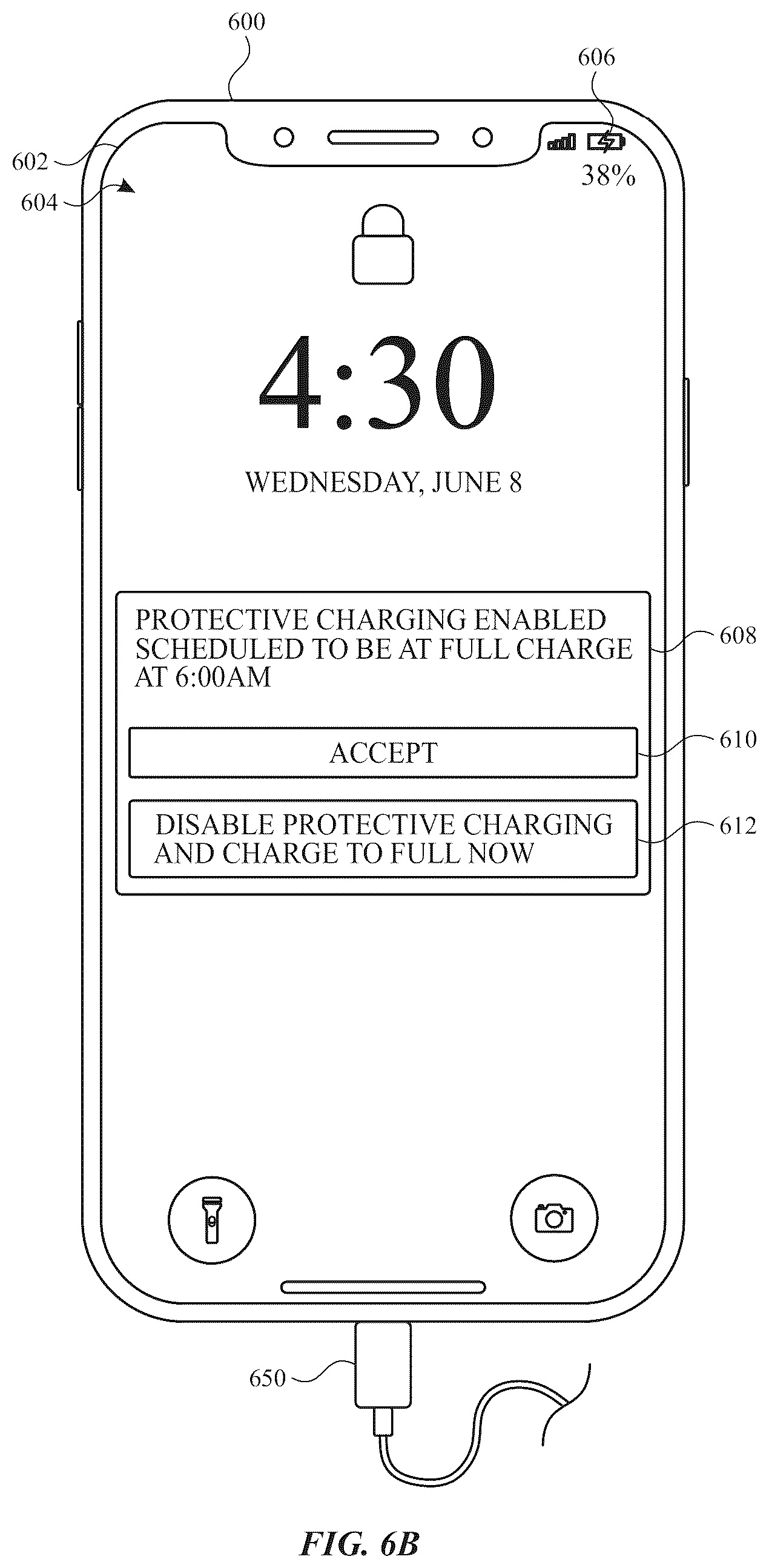 Patent US12348068 Figure 10 – Indication for protective charging mode