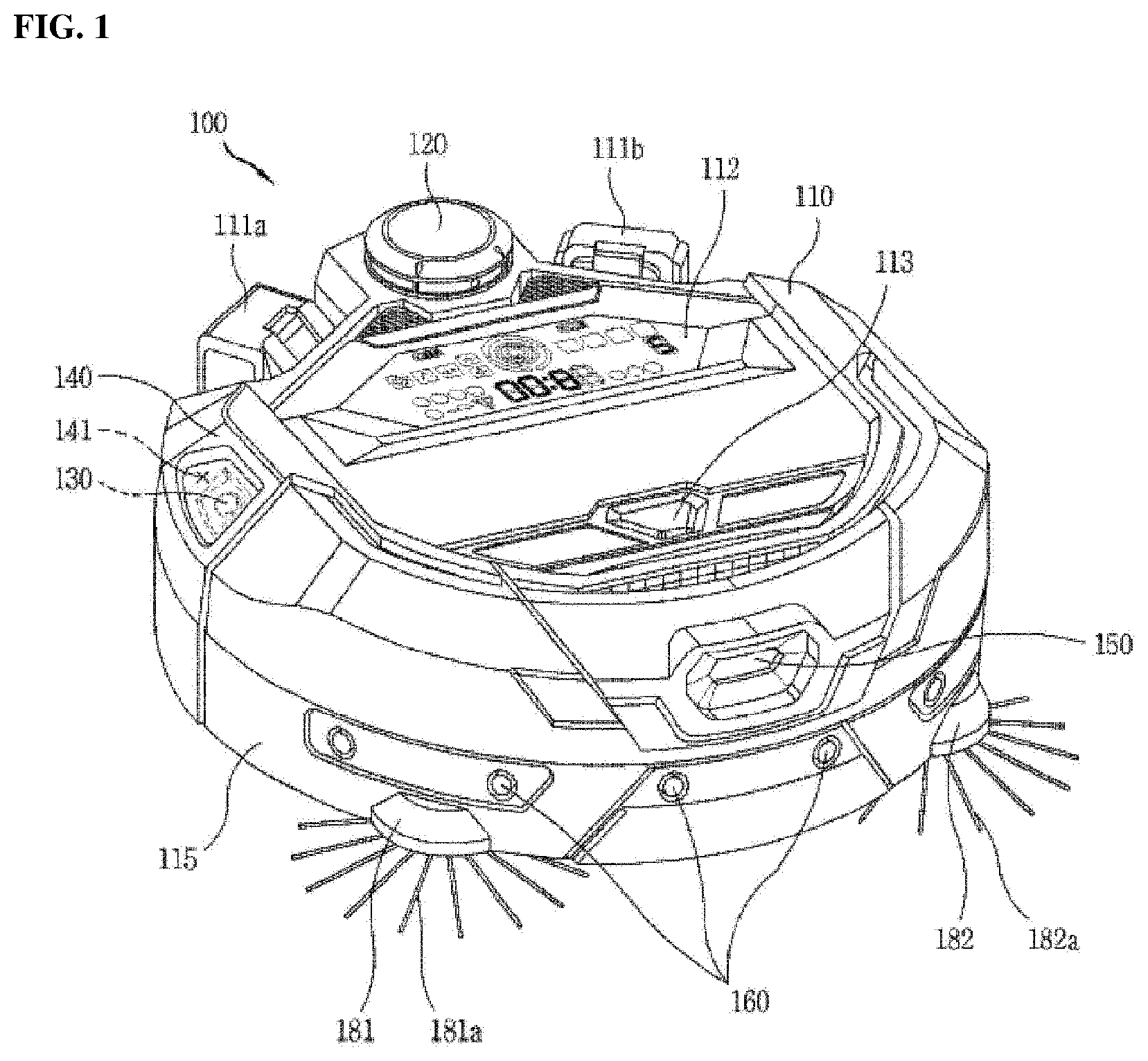 Patent US12348070 Figure 1 – Battery management device and mobile robot comprising same
