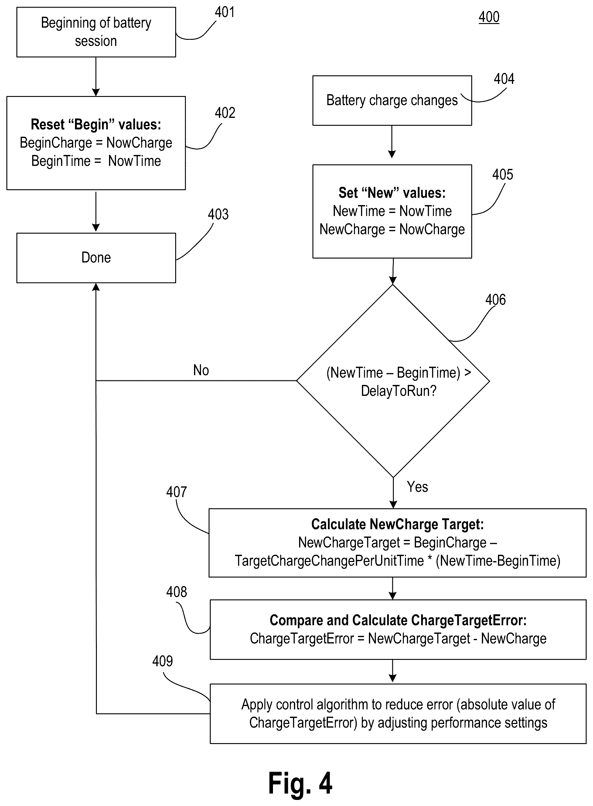Patent US12348073 Figure 4 – Predictable battery power management apparatus and method