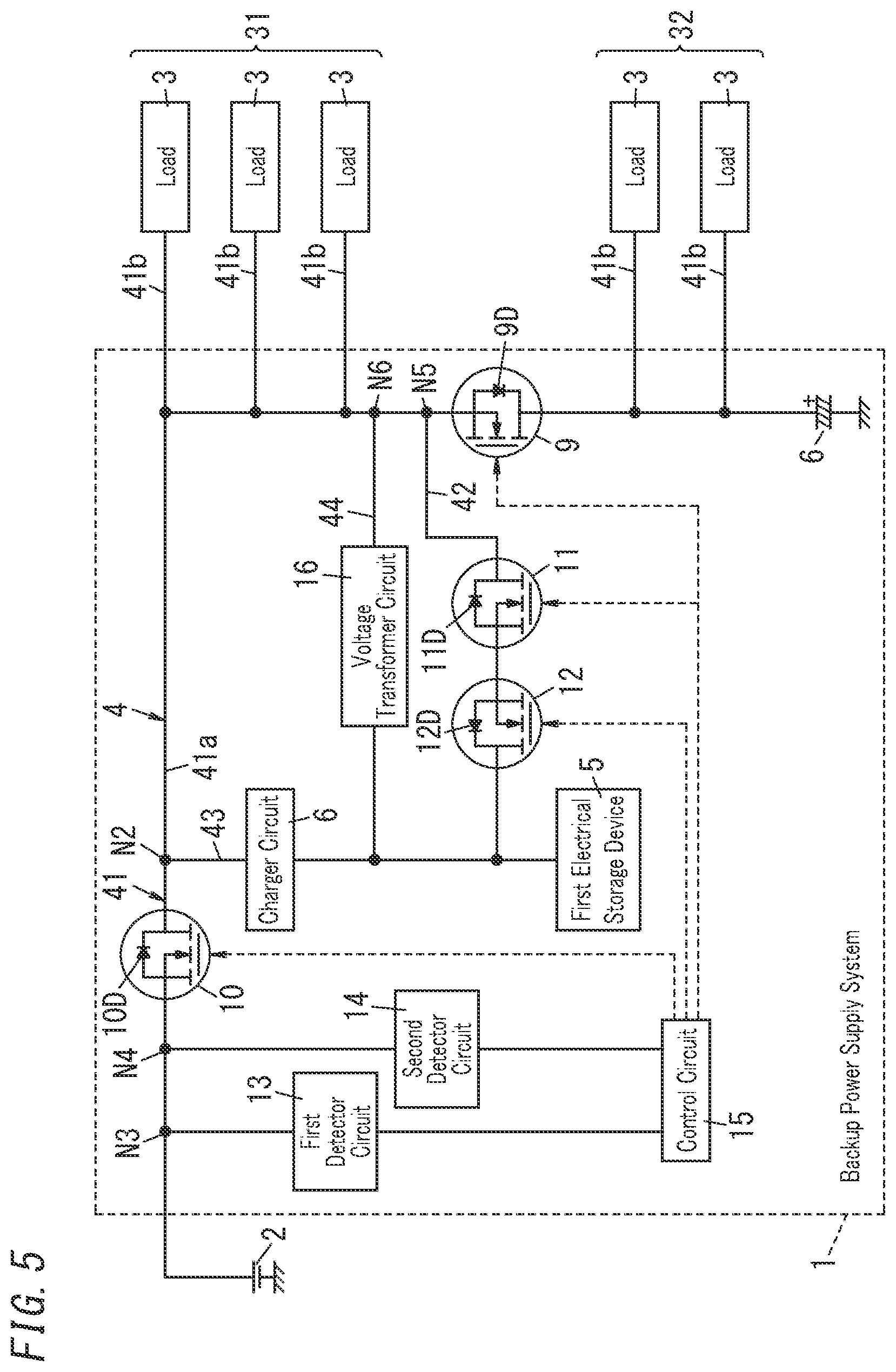 Patent US12348078 Figure 5 – Backup power supply system and moving vehicle