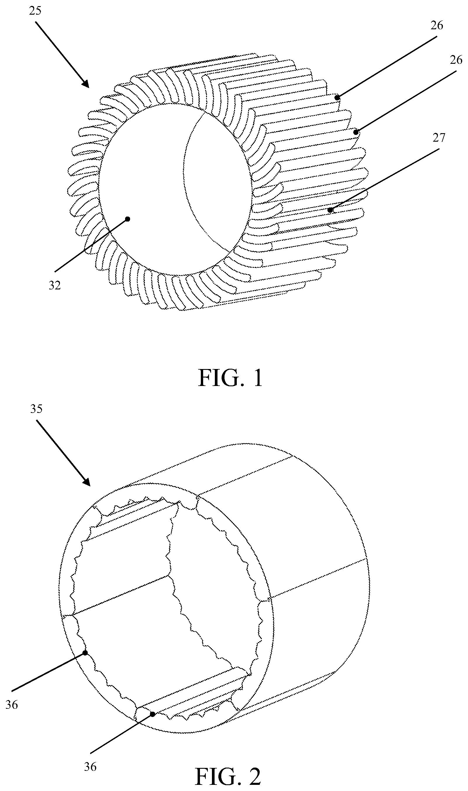 Patent US12348080 Figure 1 – Stator with closed slots with a fluid injection cooling system for an electric machine and electric machine comprising said stator