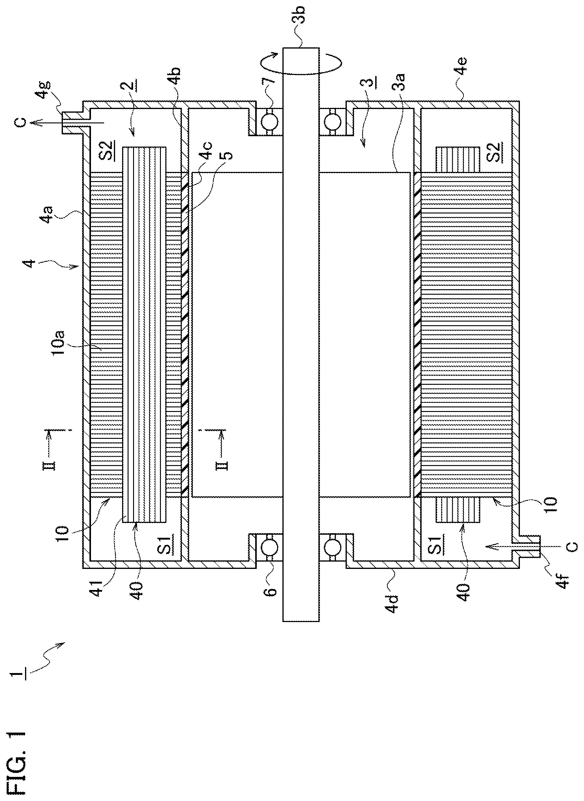 Patent US12348083 Figure 1 – Electric motor stator and electric motor