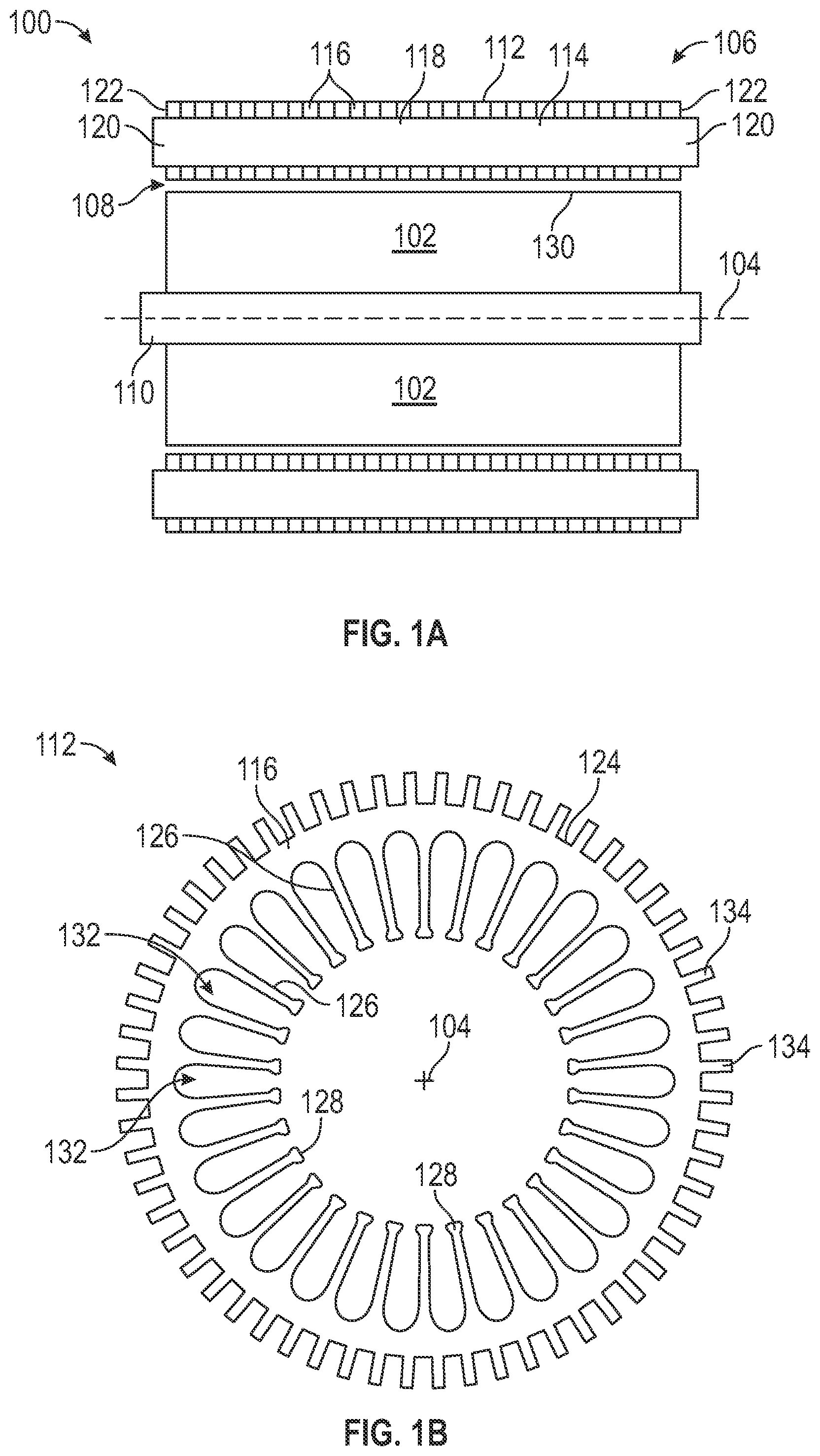 Patent US12348084 Figure 1 – Electric machine having multi-function cooling channels