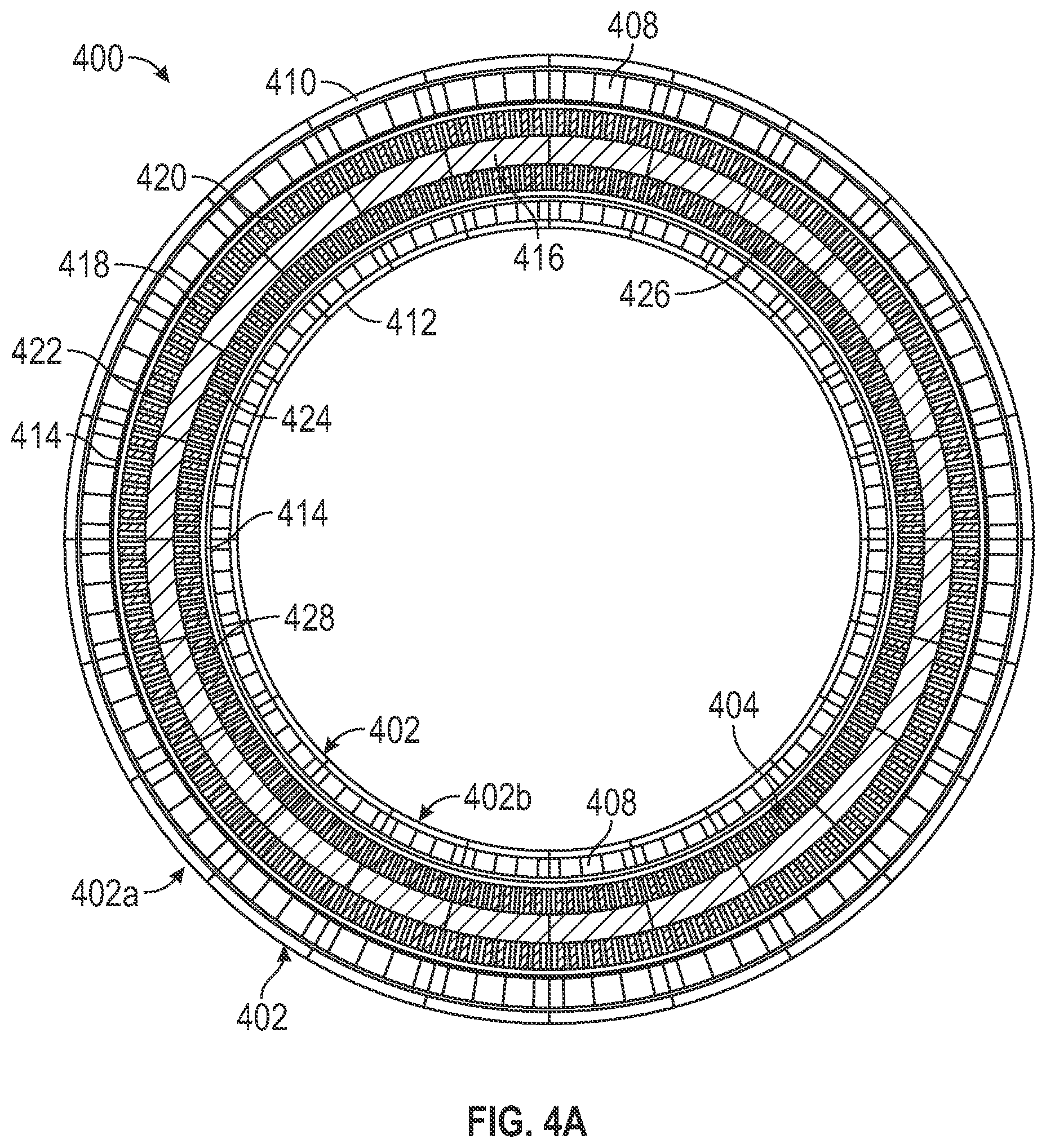 Patent US12348084 Figure 8 – Electric machine having multi-function cooling channels