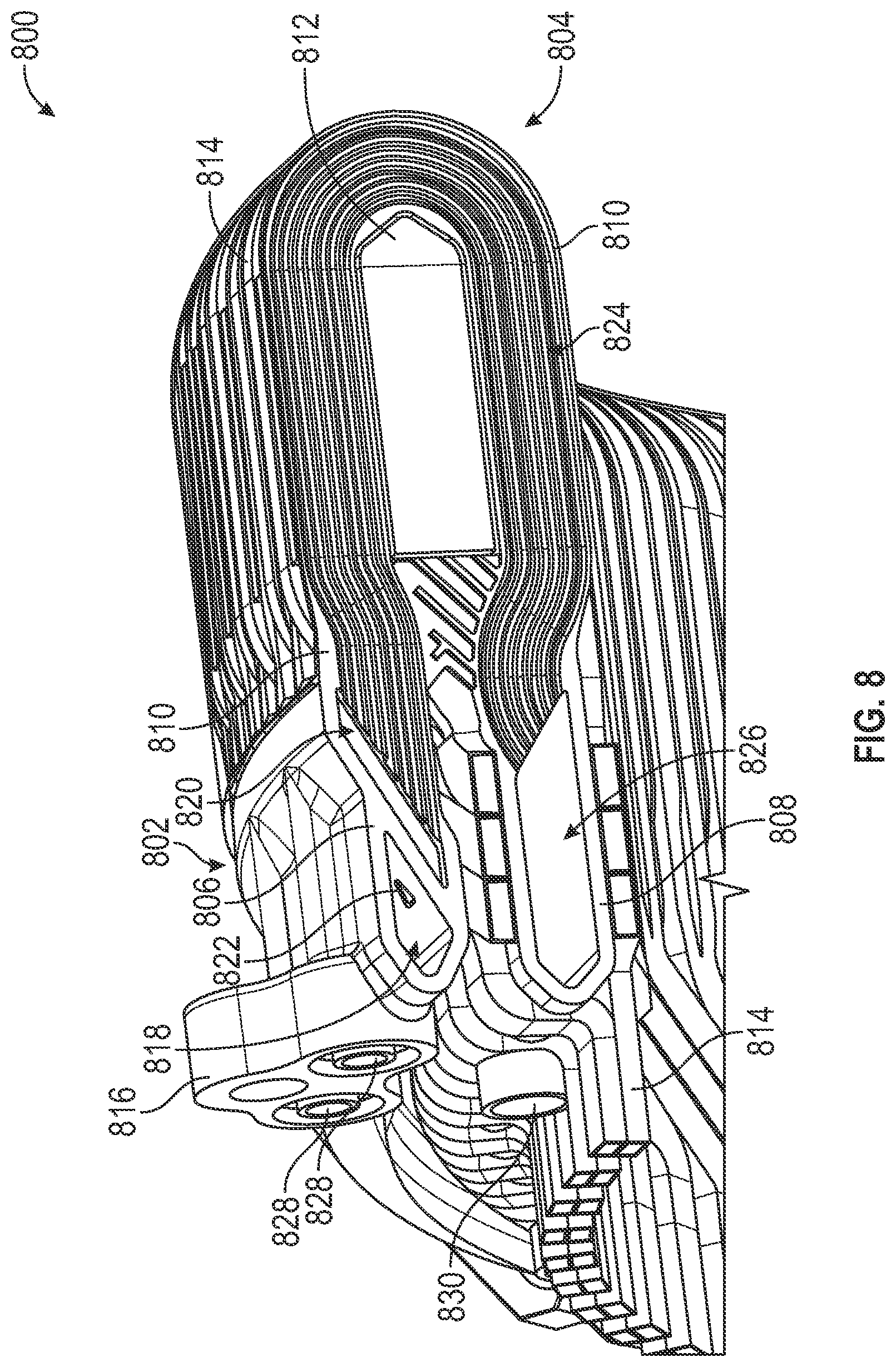 Patent US12348084 Figure 15 – Electric machine having multi-function cooling channels