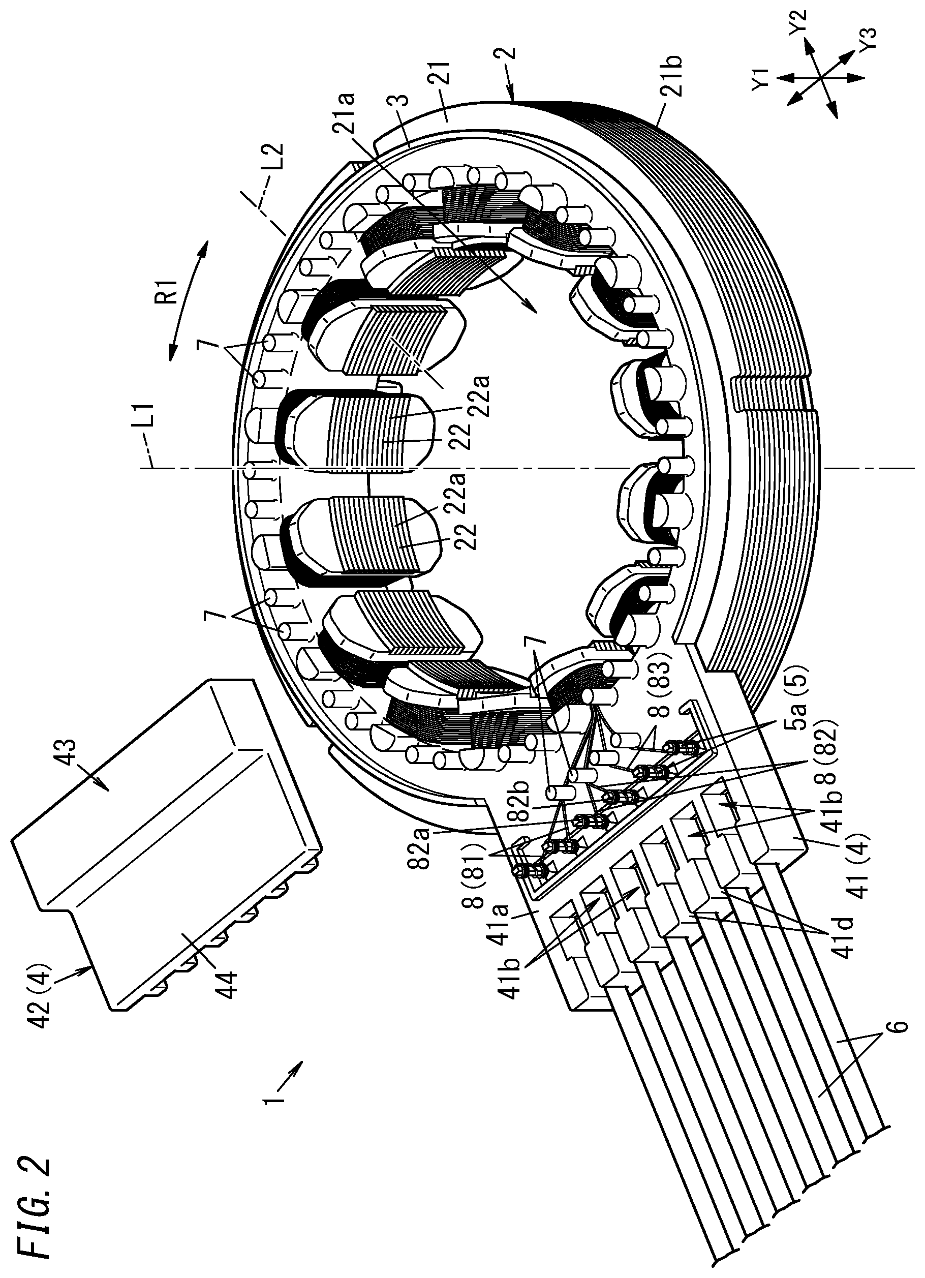 Patent US12348094 Figure 2 – Resolver stator