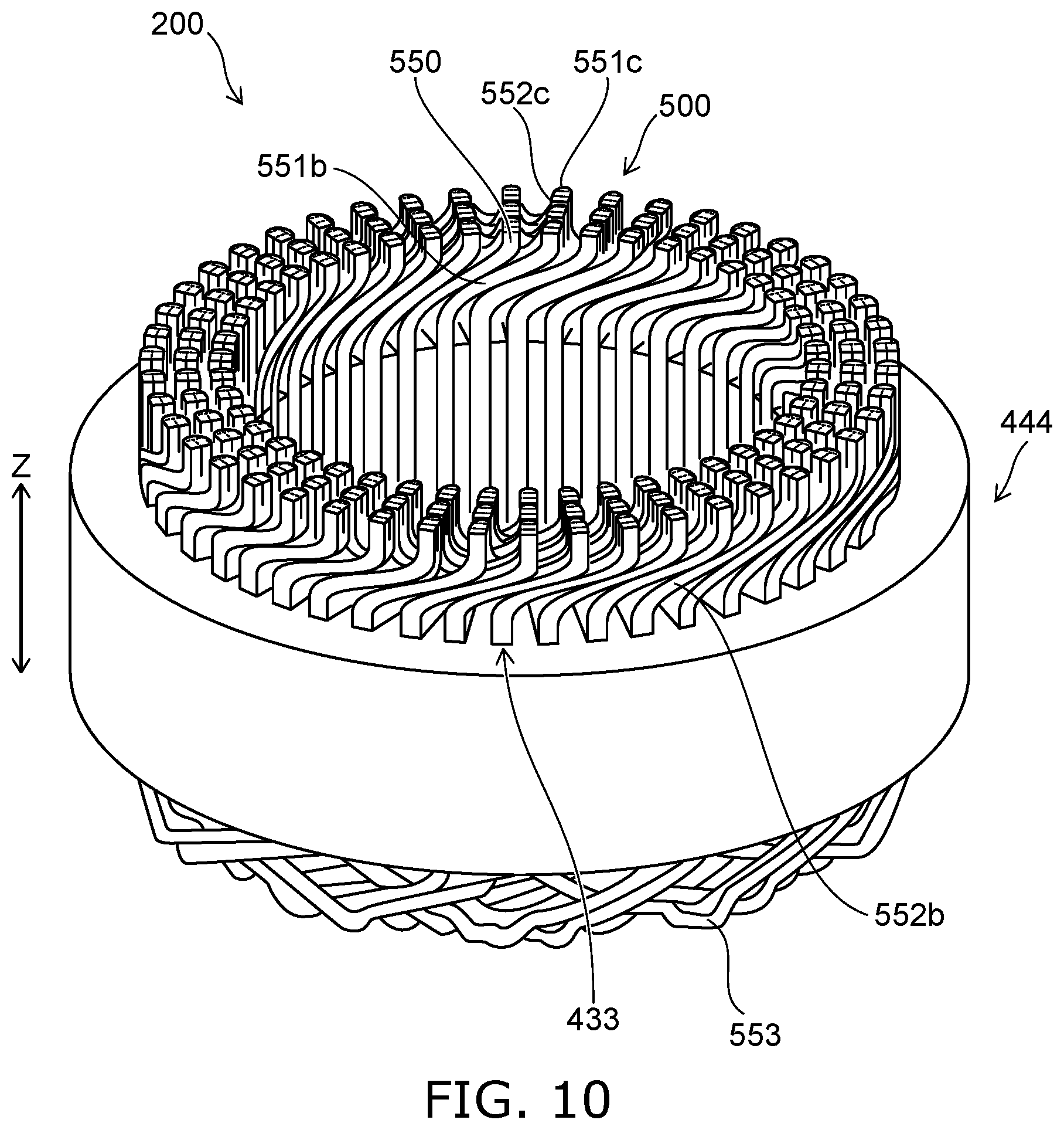 Patent US12348096 Figure 10 – Coil having segment conductors welded with a welded metal portion