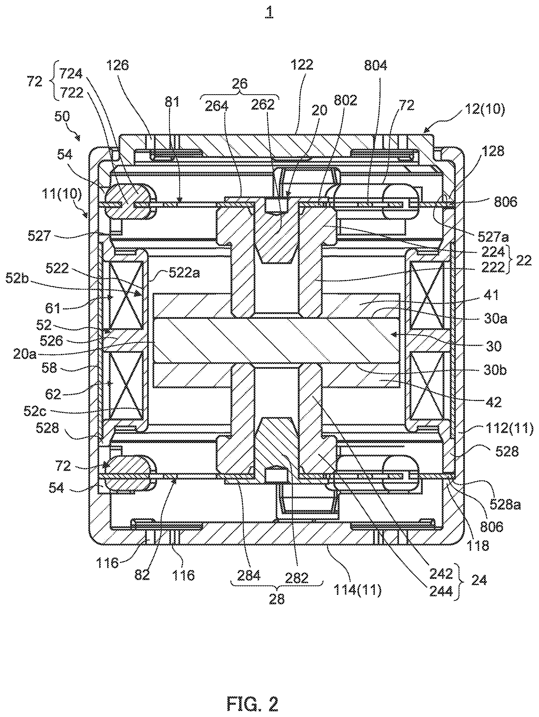 Patent US12348102 Figure 2 – Vibration actuator and electronic device