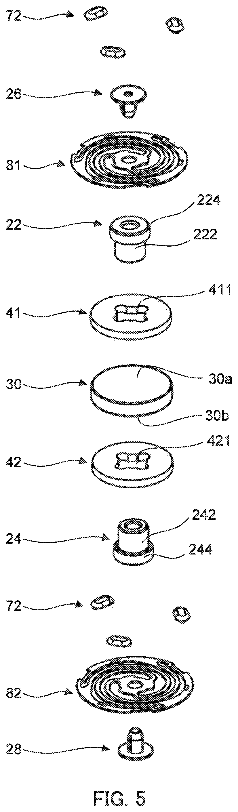 Patent US12348102 Figure 5 – Vibration actuator and electronic device
