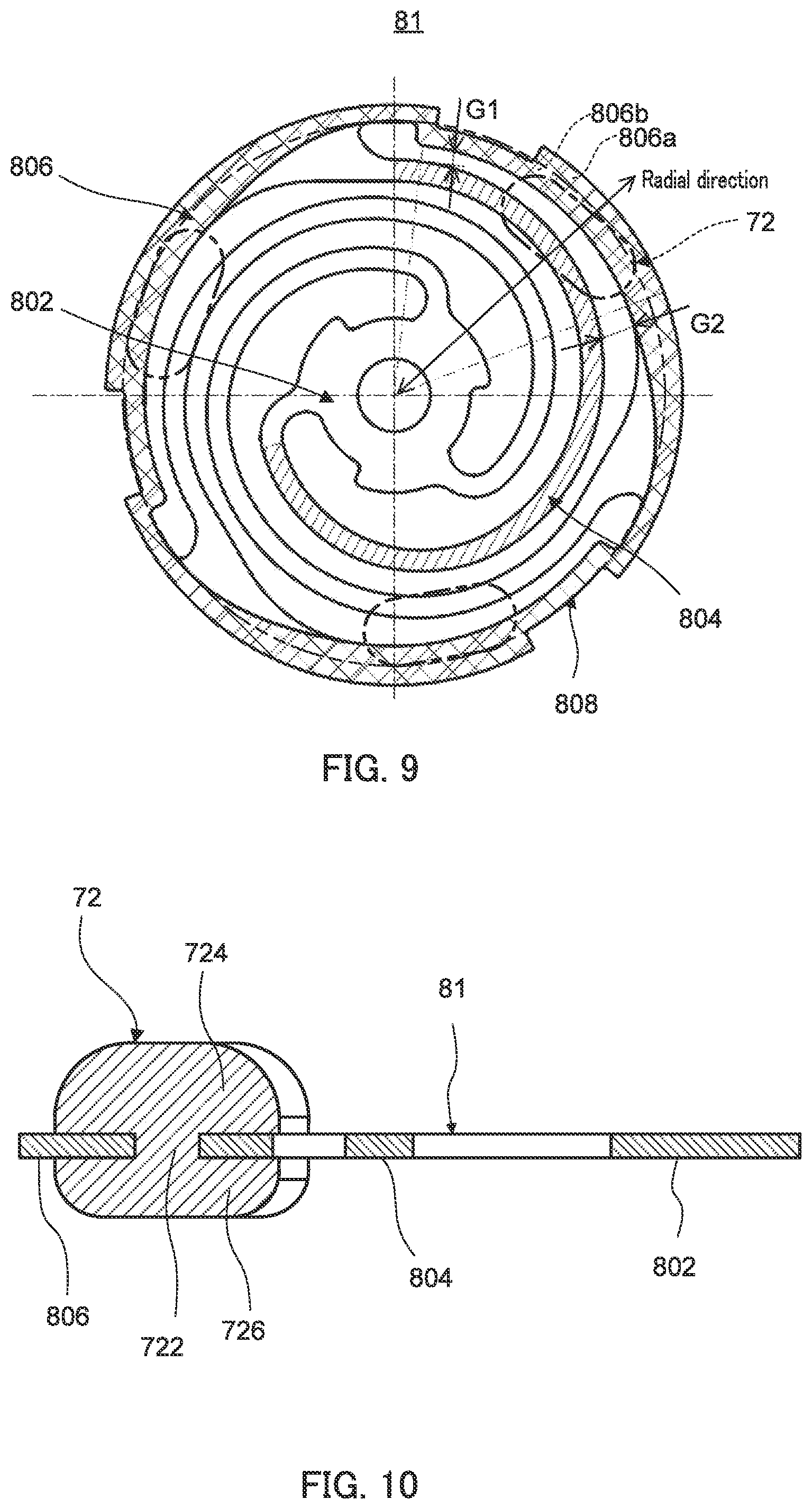 Patent US12348102 Figure 9 – Vibration actuator and electronic device