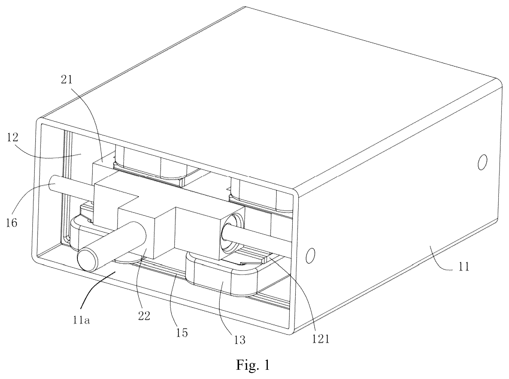 Patent US12348103 — Linear motor for small home appliances — Figure 1