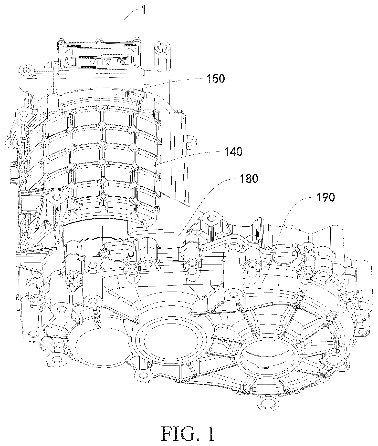 Patent US12348104 — Electric assembly and vehicle having the same — Figure 1
