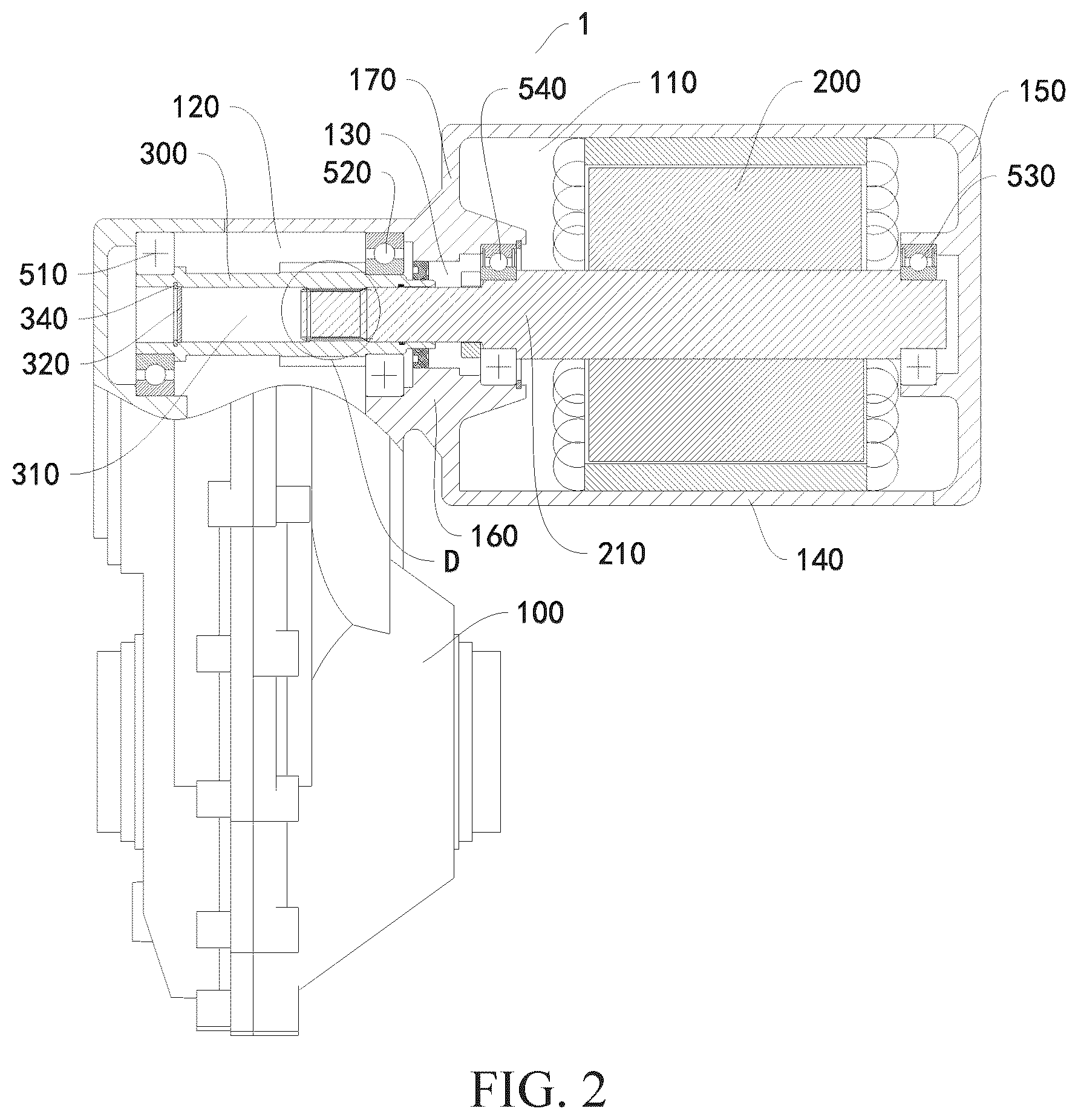 Patent US12348104 Figure 2 – Electric assembly and vehicle having the same