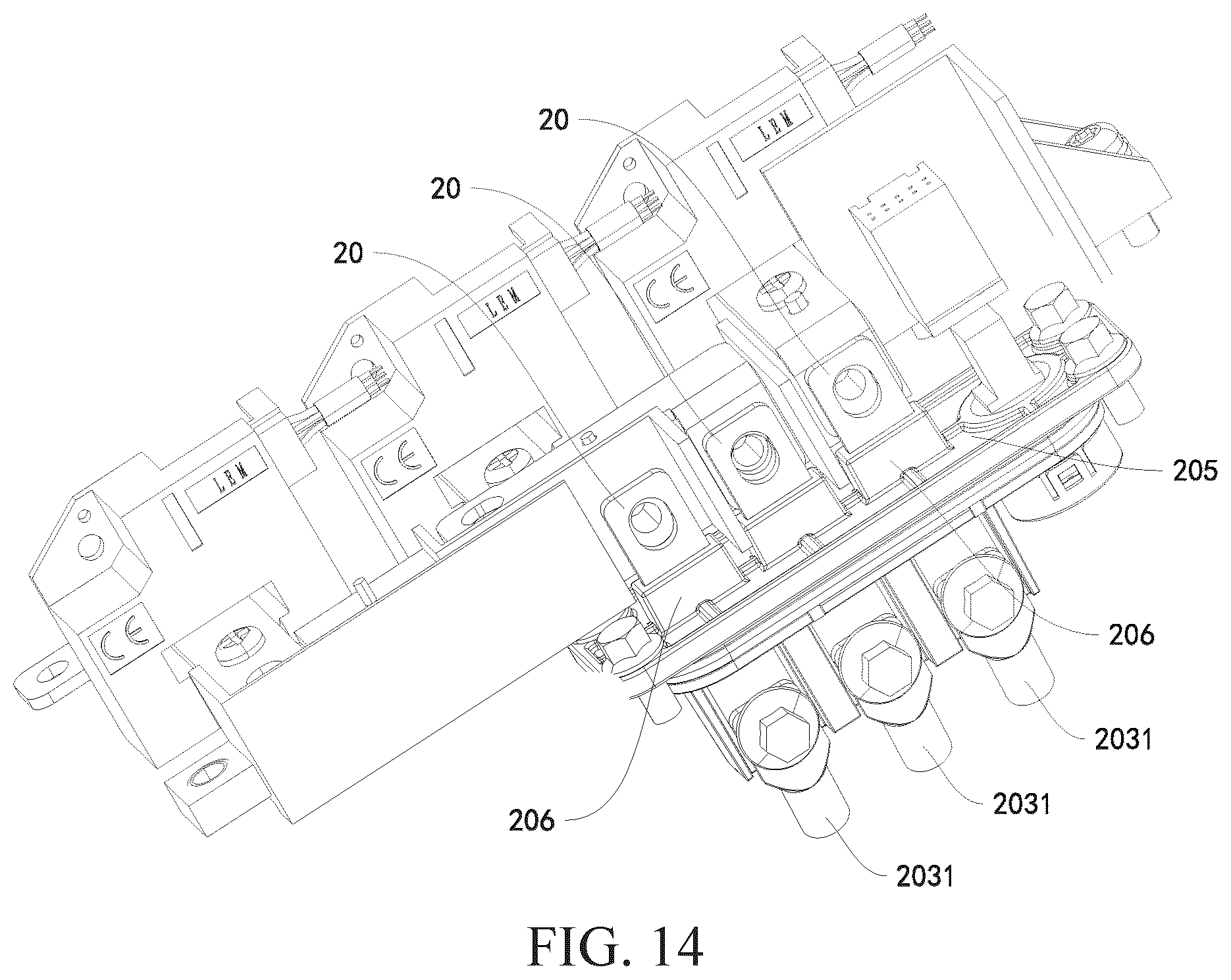 Patent US12348104 Figure 11 – Electric assembly and vehicle having the same