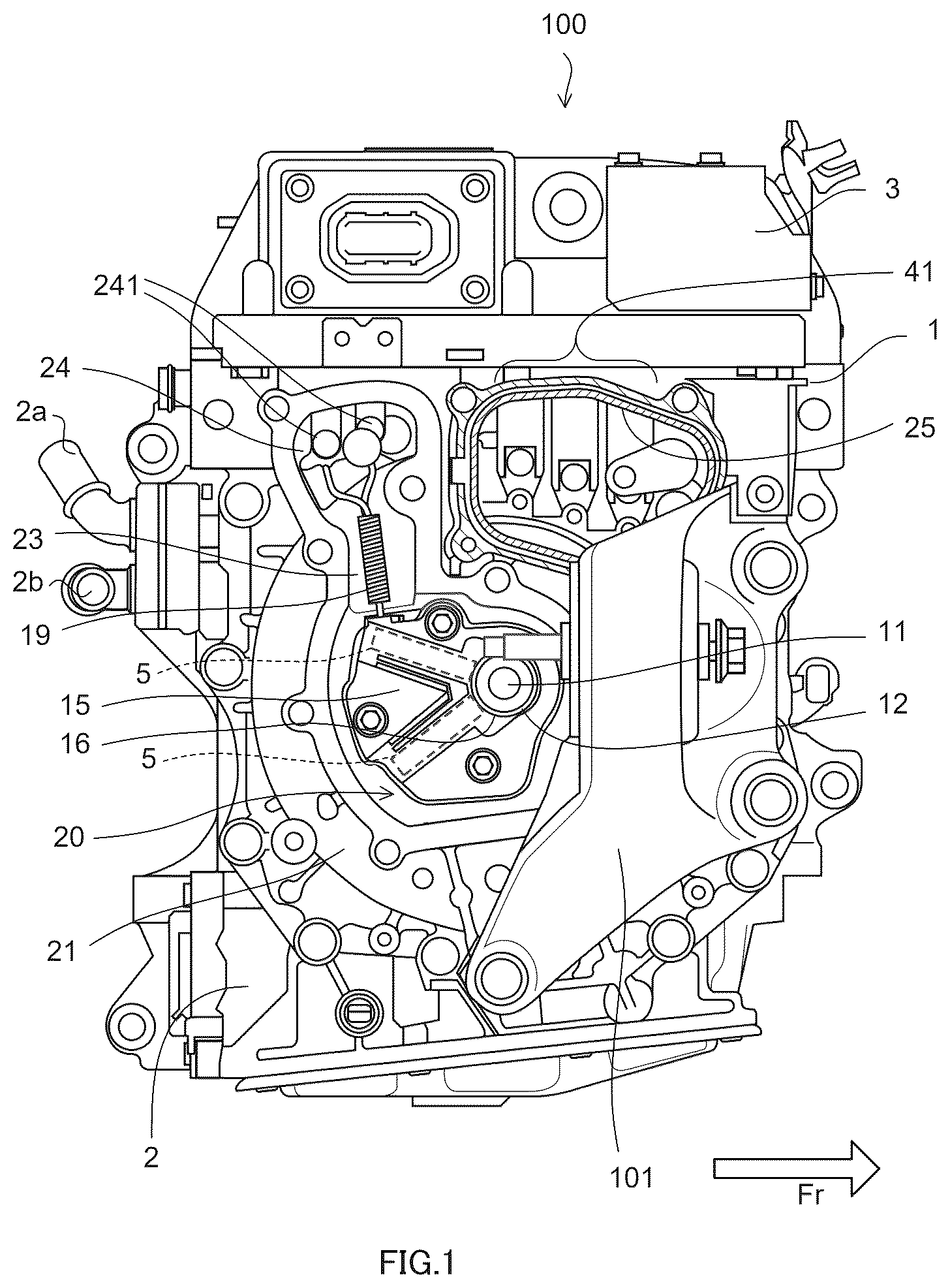 Patent US12348105 Figure 1 – Rotating electric machine