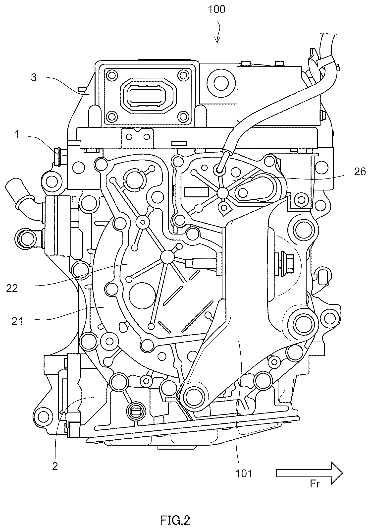 Patent US12348105 Figure 2 – Rotating electric machine