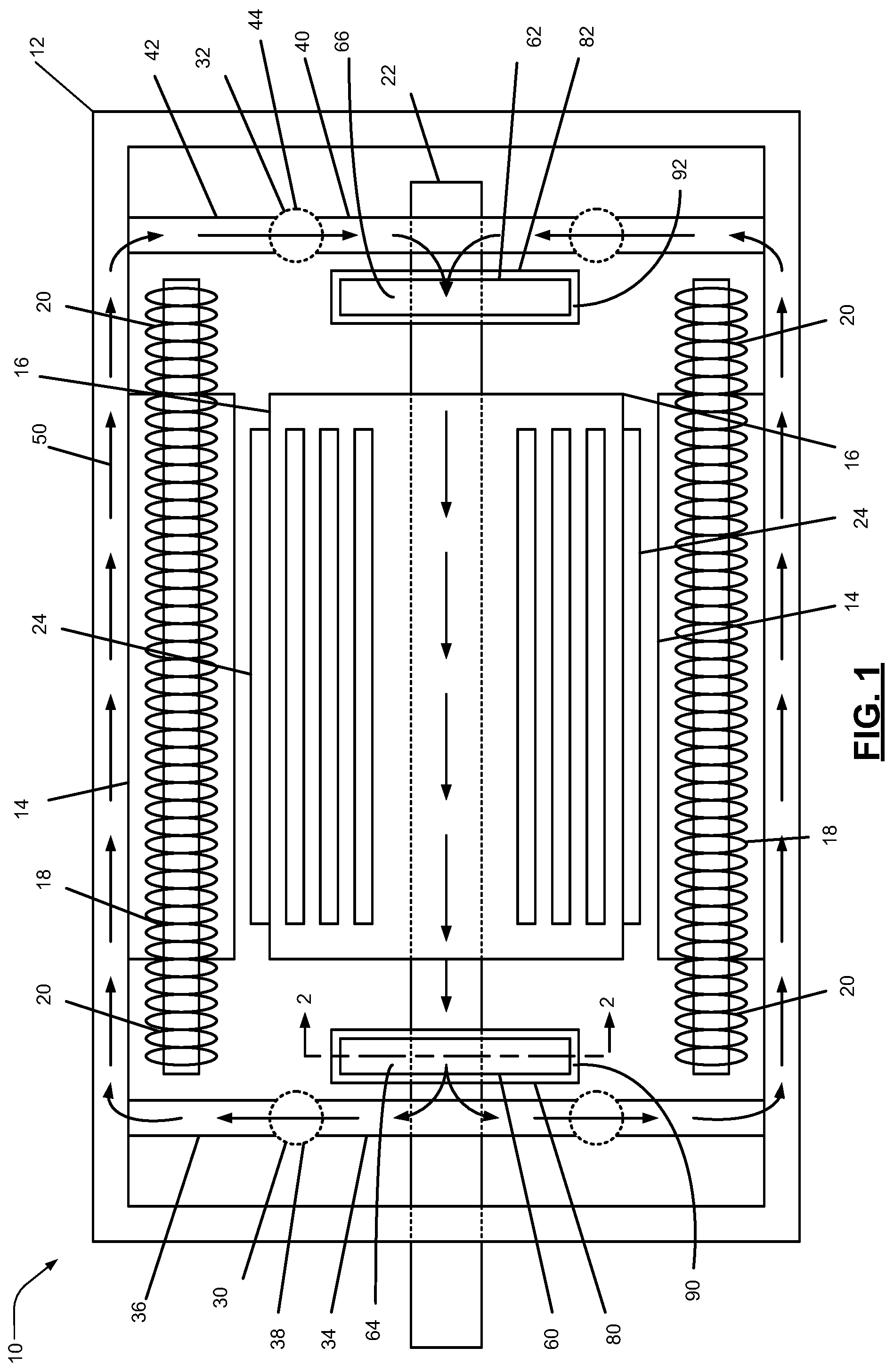 Patent US12348106 Figure 1 – System for reducing bearing currents in an electric machine
