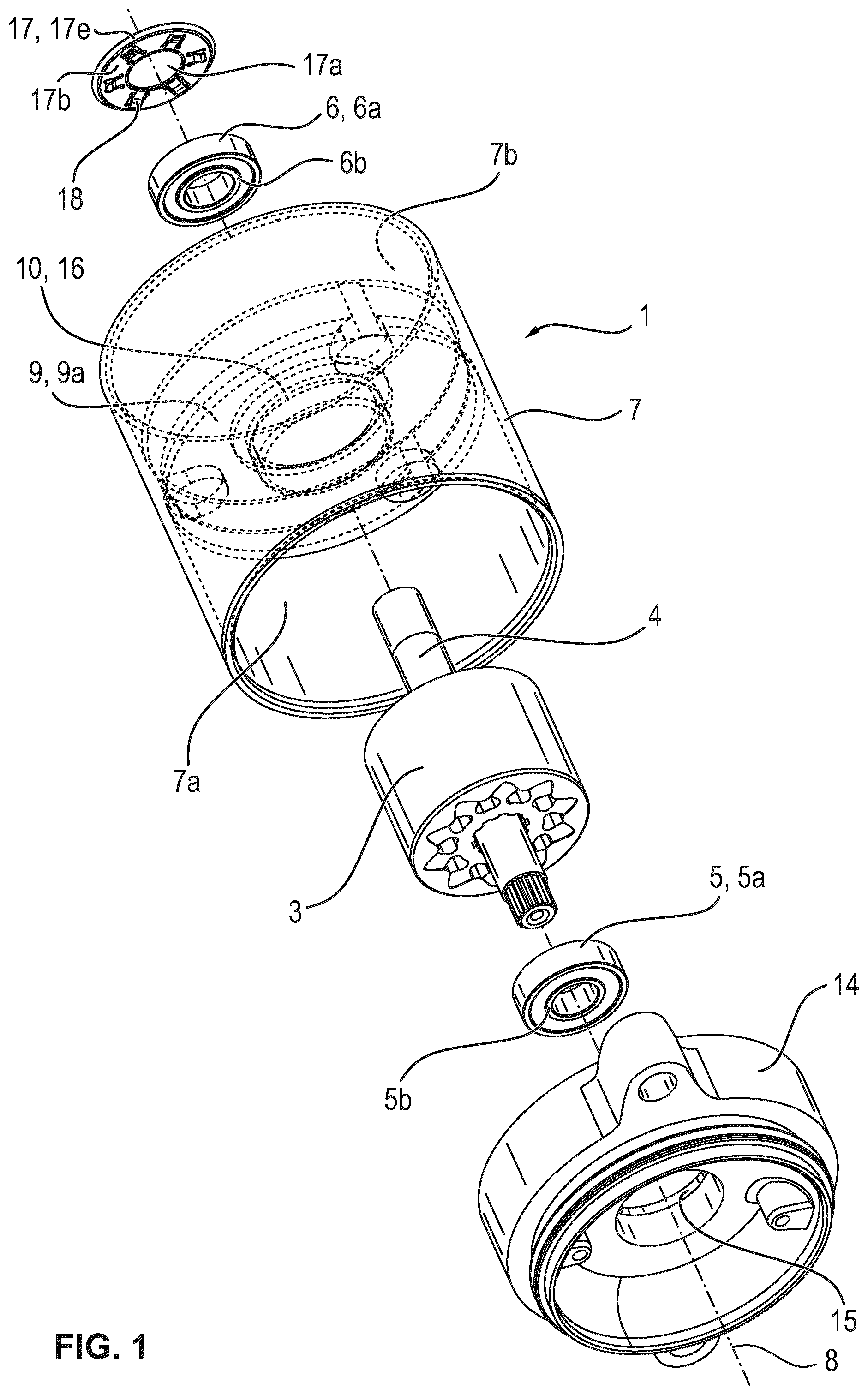 Patent US12348107 Figure 1 – Electric motor