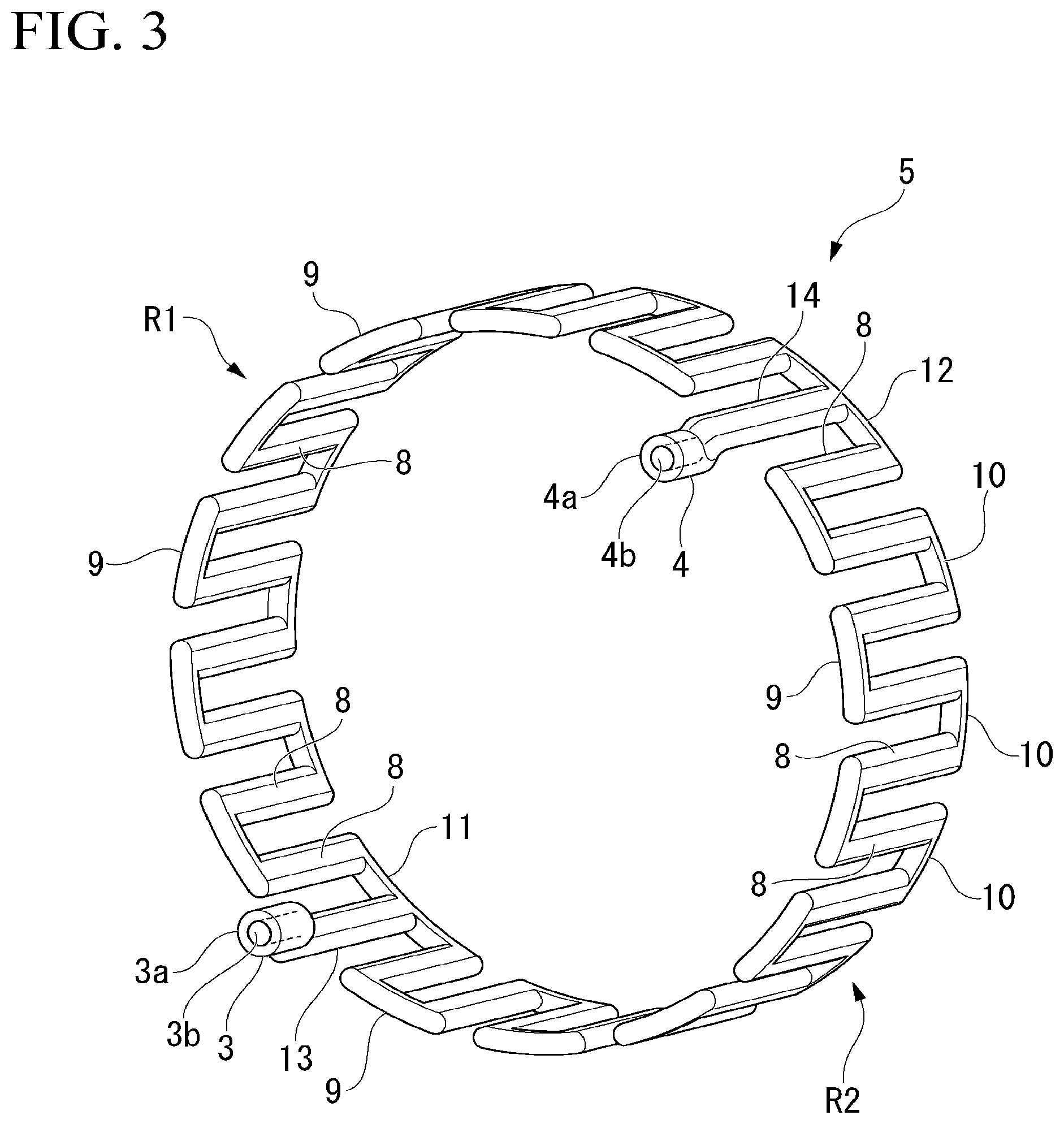 Patent US12348108 Figure 3 – Rotating electric machine cooling frame and method of manufacturing rotating electric machine cooling frame