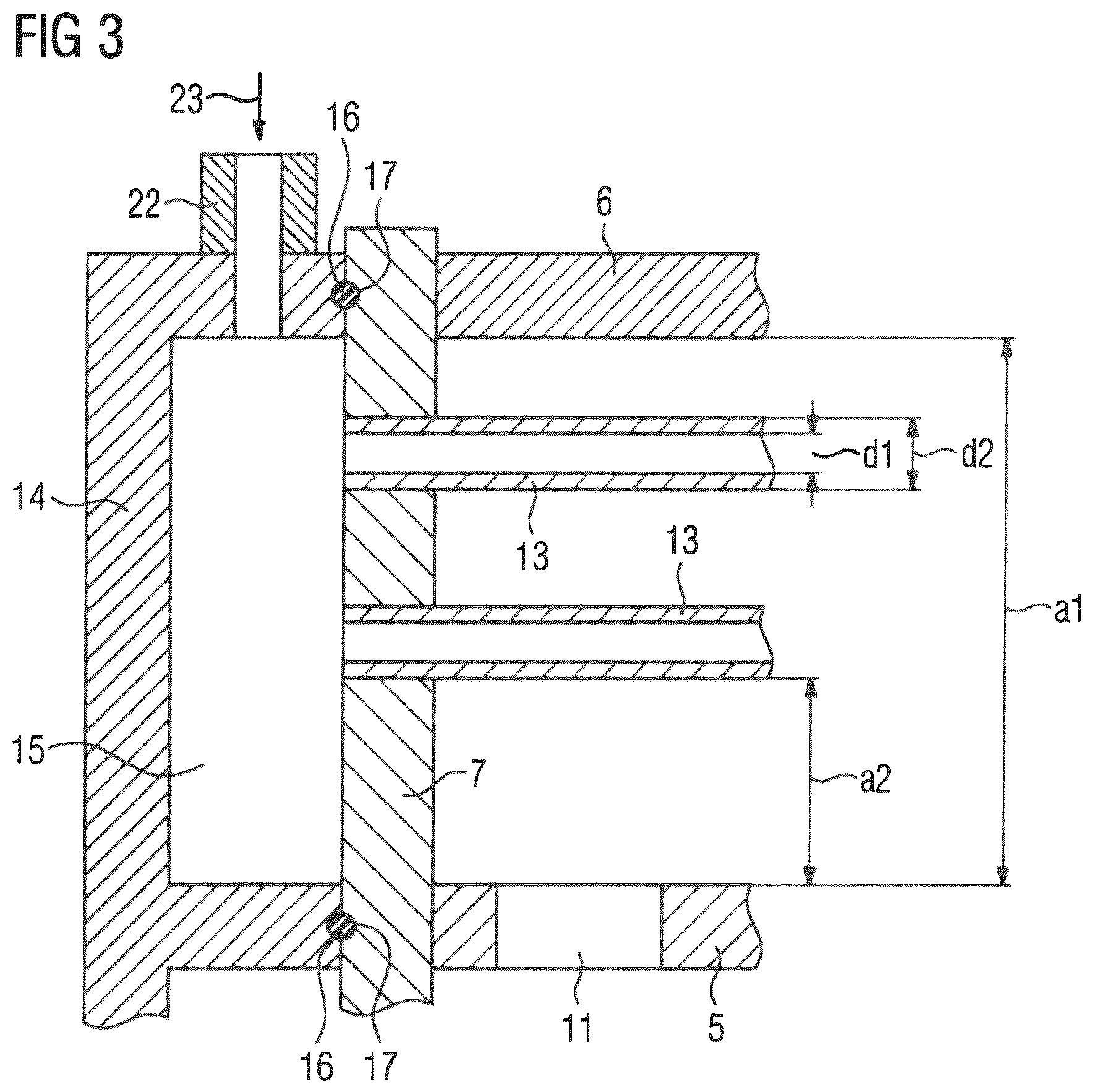 Patent US12348109 Figure 3 – Enclosed electric machine with external liquid cooling circuit and air cooling circuit