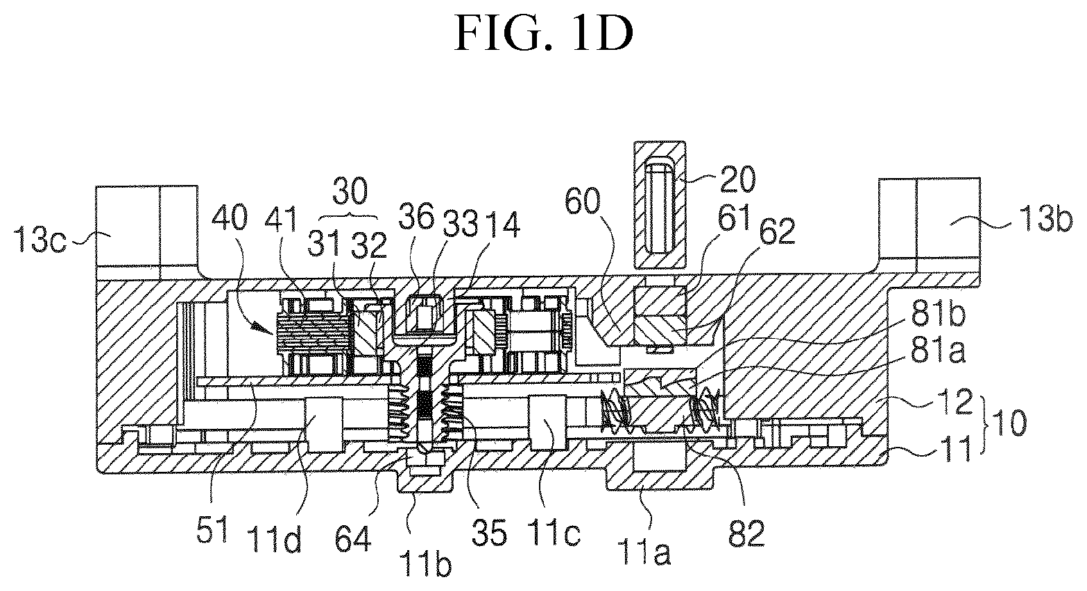 Patent US12348113 Figure 3 – Driving motor equipped with BLDC motor, and actuator using same