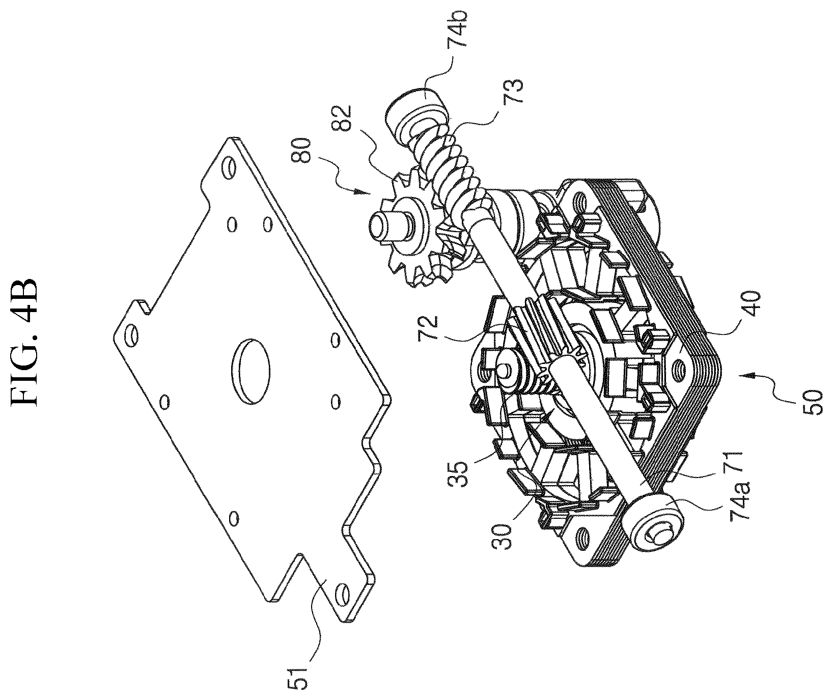 Patent US12348113 Figure 8 – Driving motor equipped with BLDC motor, and actuator using same