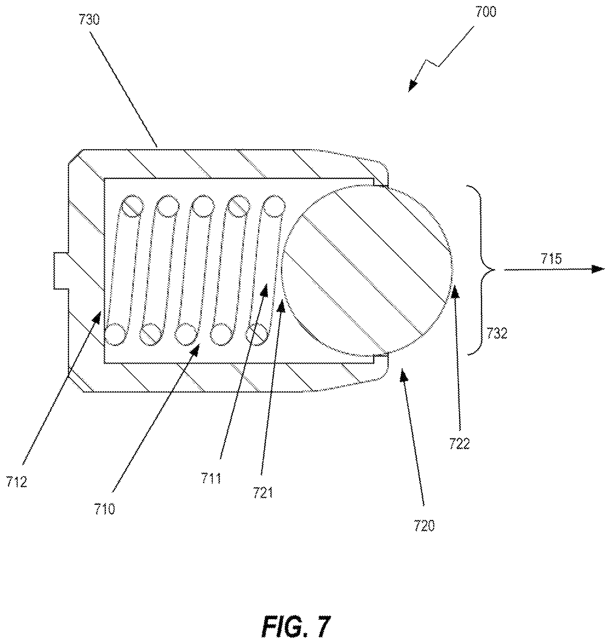 Patent US12348114 Figure 7 – Motor locking mechanism including memory alloy wire