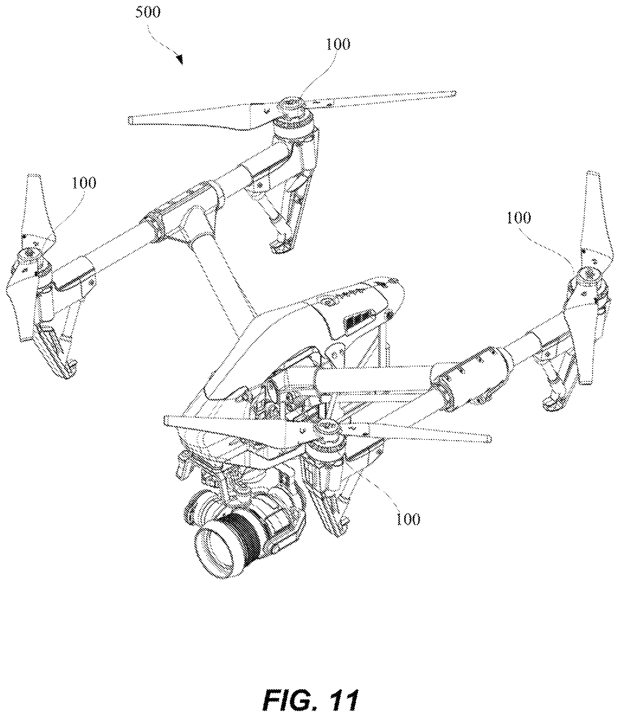 Patent US12348114 Figure 11 – Motor locking mechanism including memory alloy wire