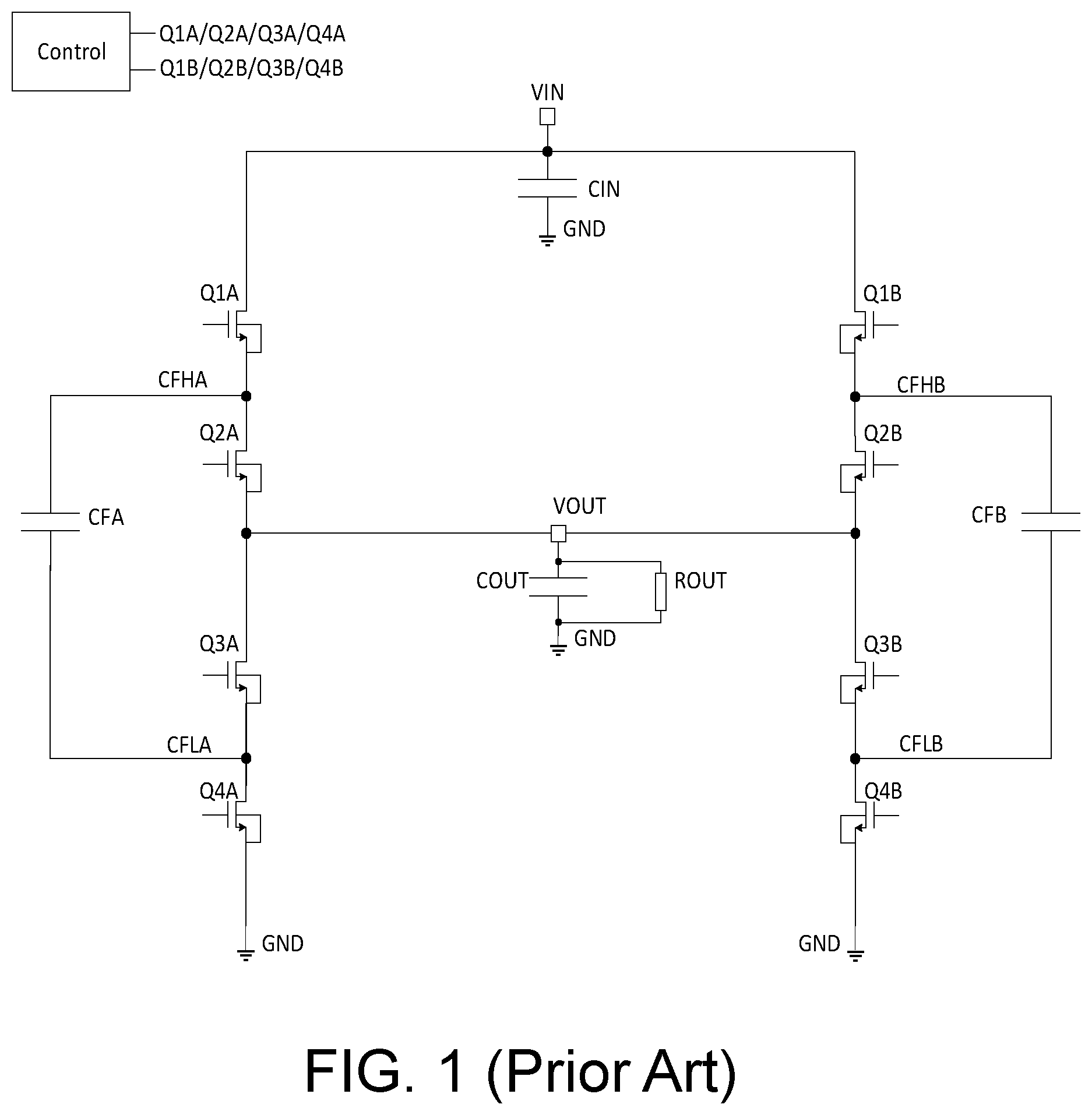 Patent US12348120 Figure 1 – Switched capacitor voltage converter