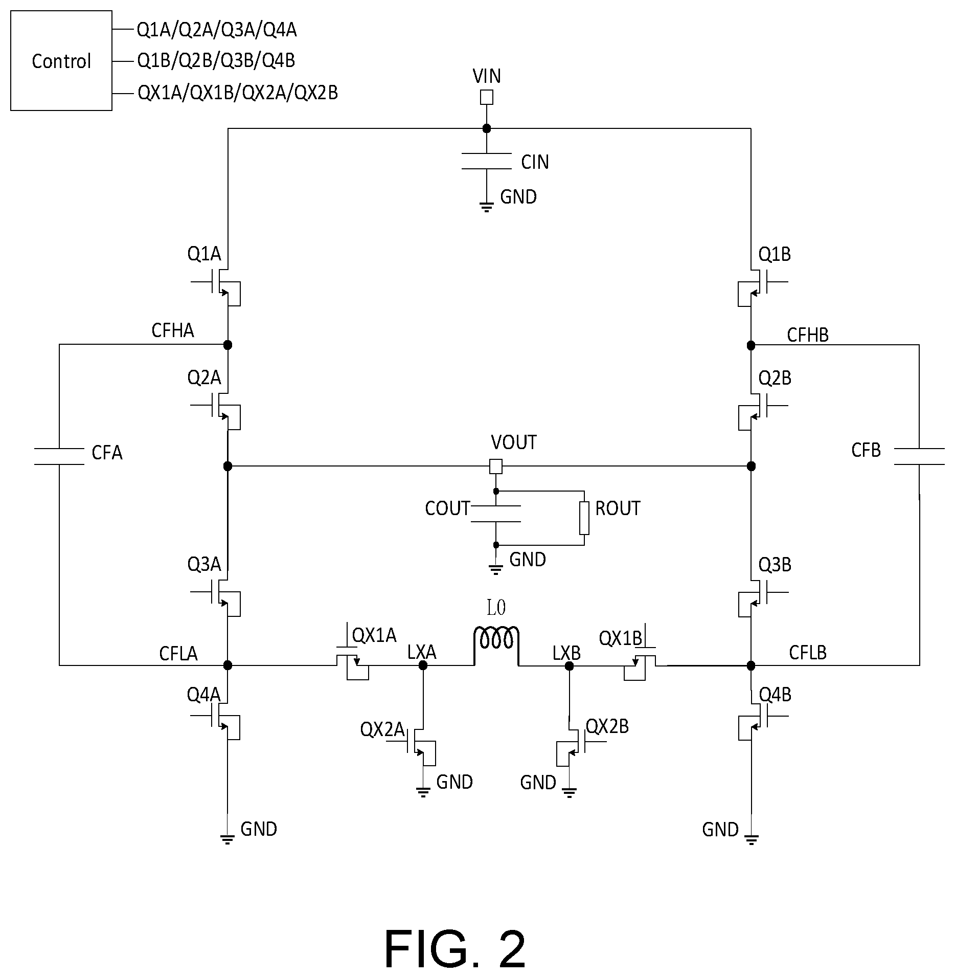 Patent US12348120 Figure 2 – Switched capacitor voltage converter