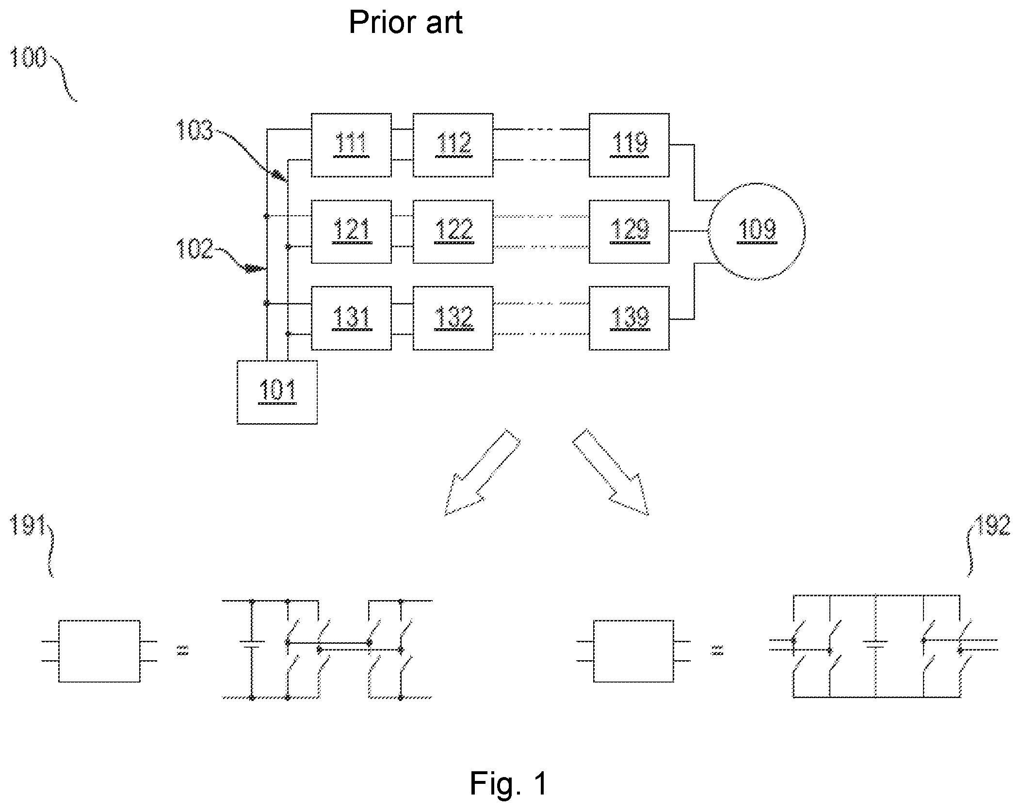 Patent US12348126 Figure 1 – Method and system for emergency operation for a modular multilevel converter
