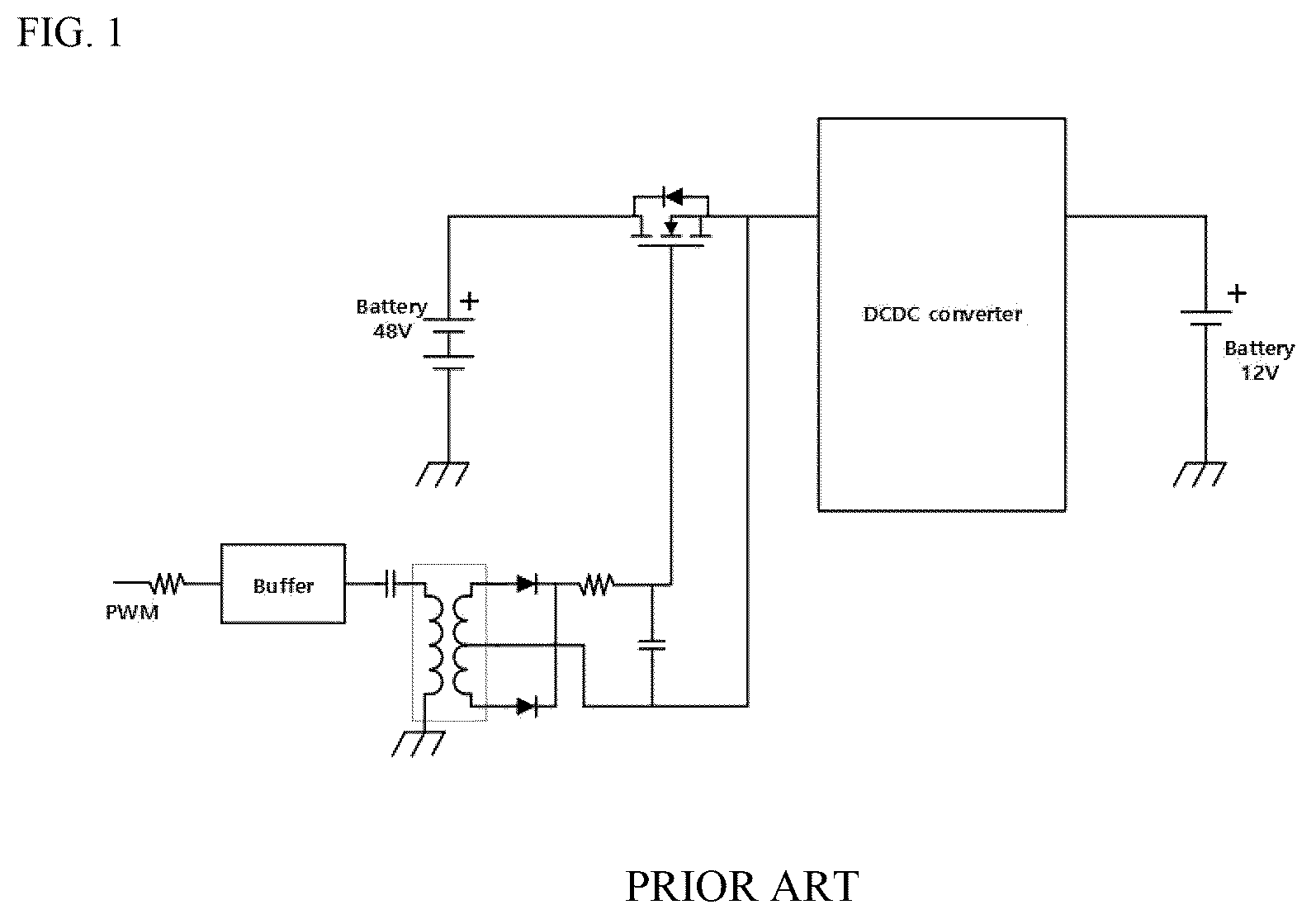 Patent US12348128 Figure 1 – Battery switch driving circuit