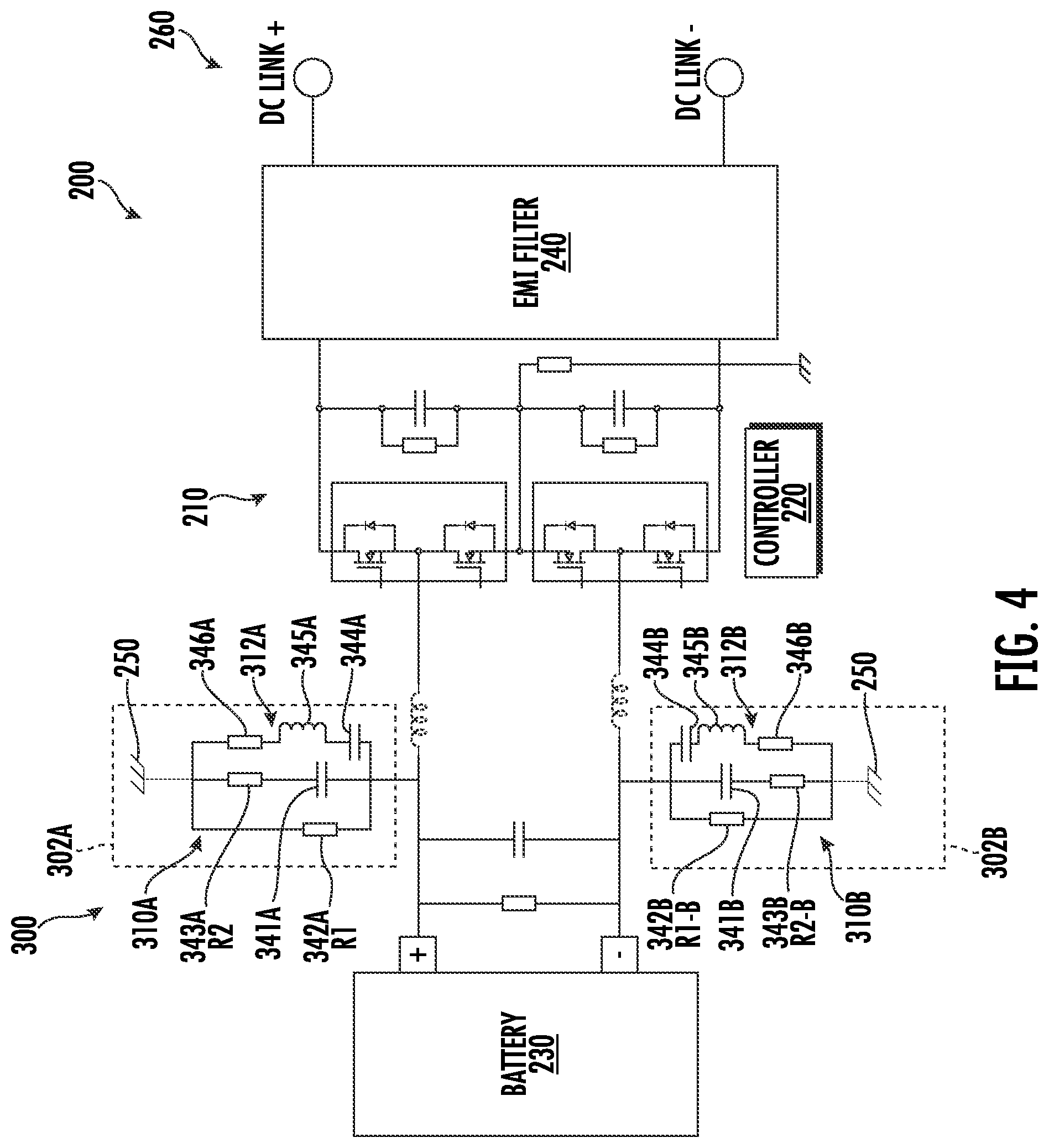 Patent US12348130 Figure 4 – EMI noise reduction circuit for DC/DC converter