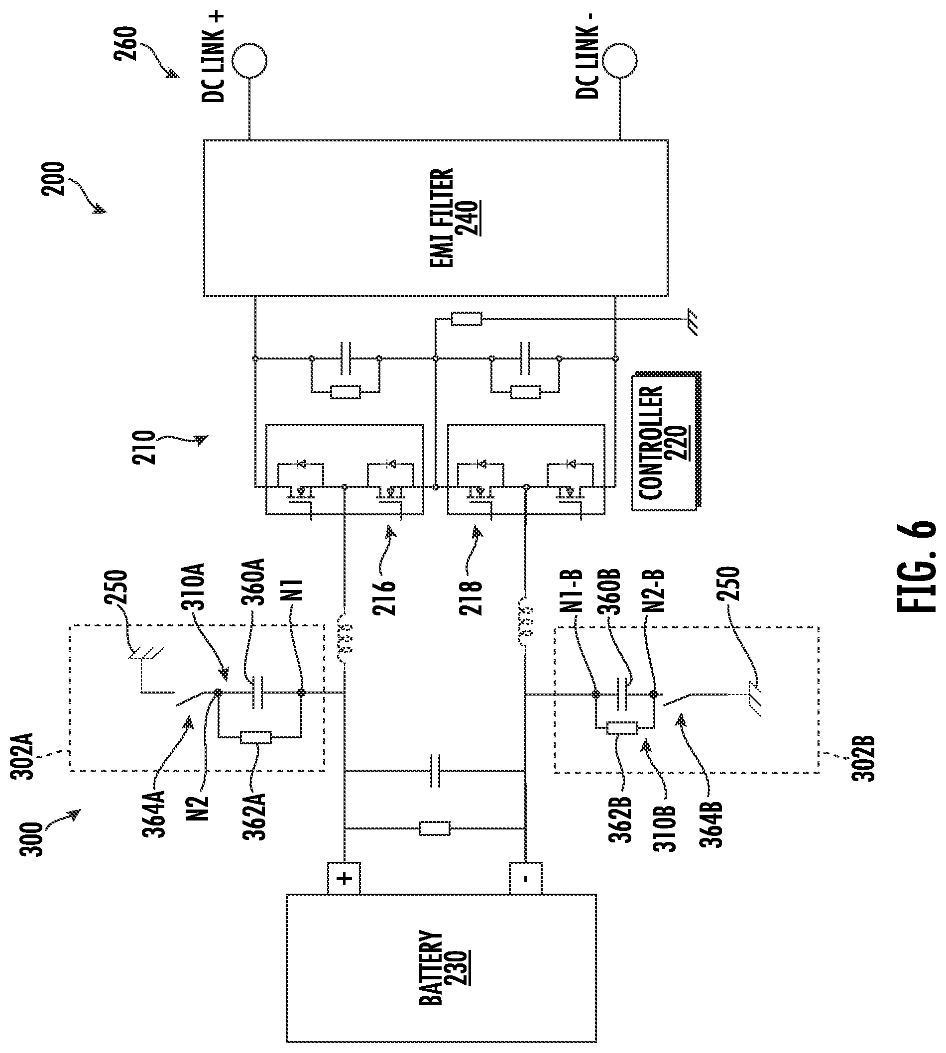 Patent US12348130 Figure 6 – EMI noise reduction circuit for DC/DC converter