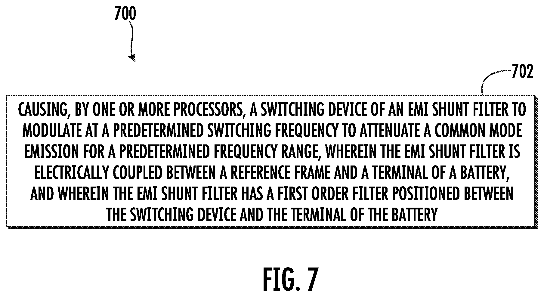 Patent US12348130 Figure 7 – EMI noise reduction circuit for DC/DC converter